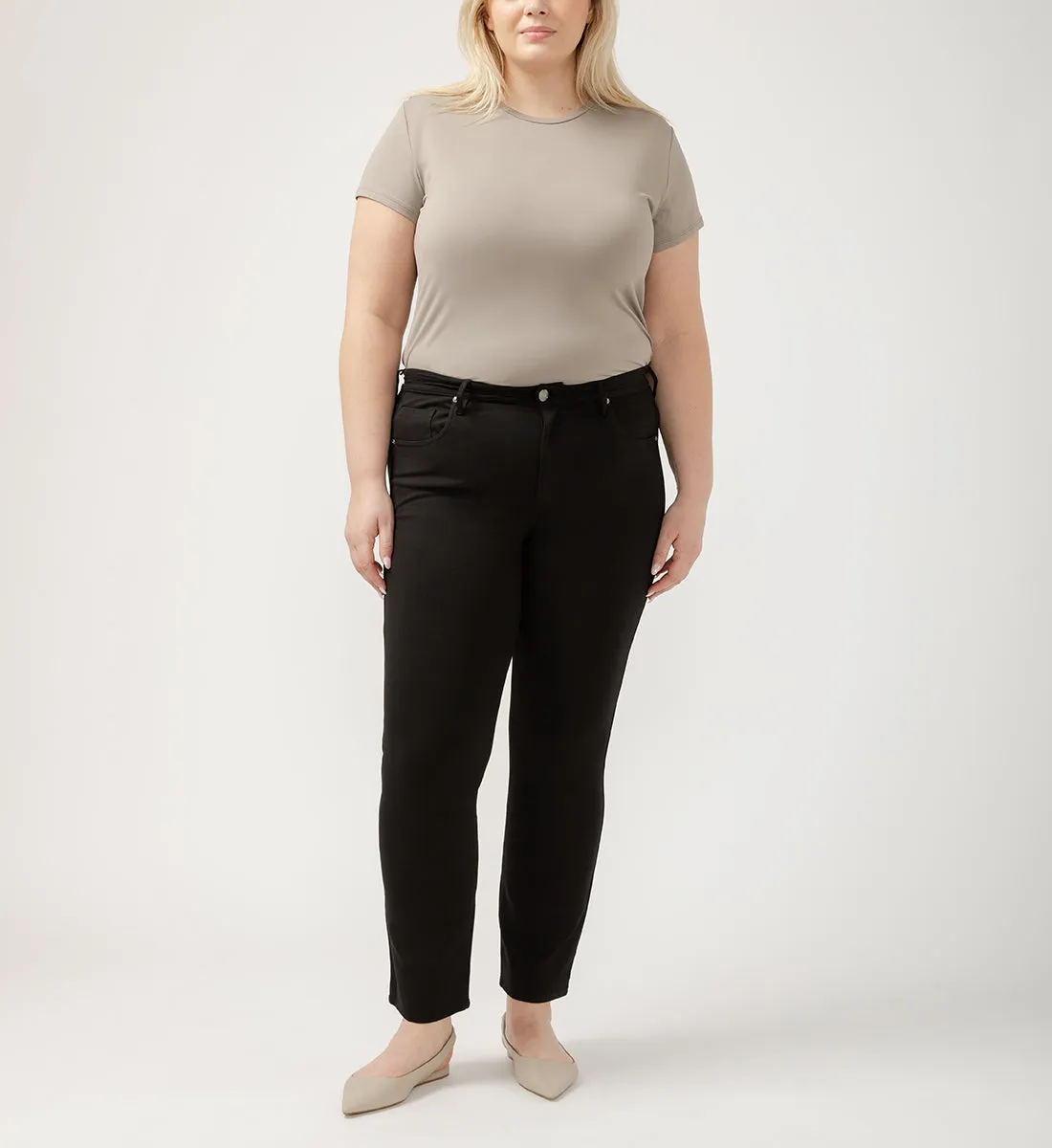 Cassie Mid Rise Slim Straight Leg Ponte Pants Plus Size sold by Jag Jeans product image thumbnail 3