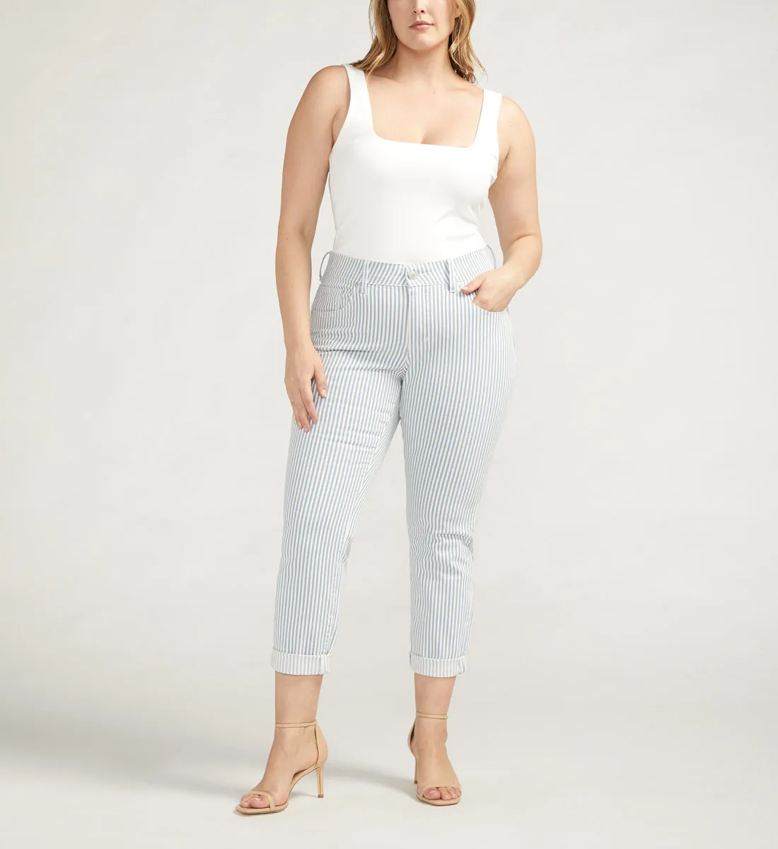 Carter Mid Rise Girlfriend Jeans Plus Size sold by Jag Jeans