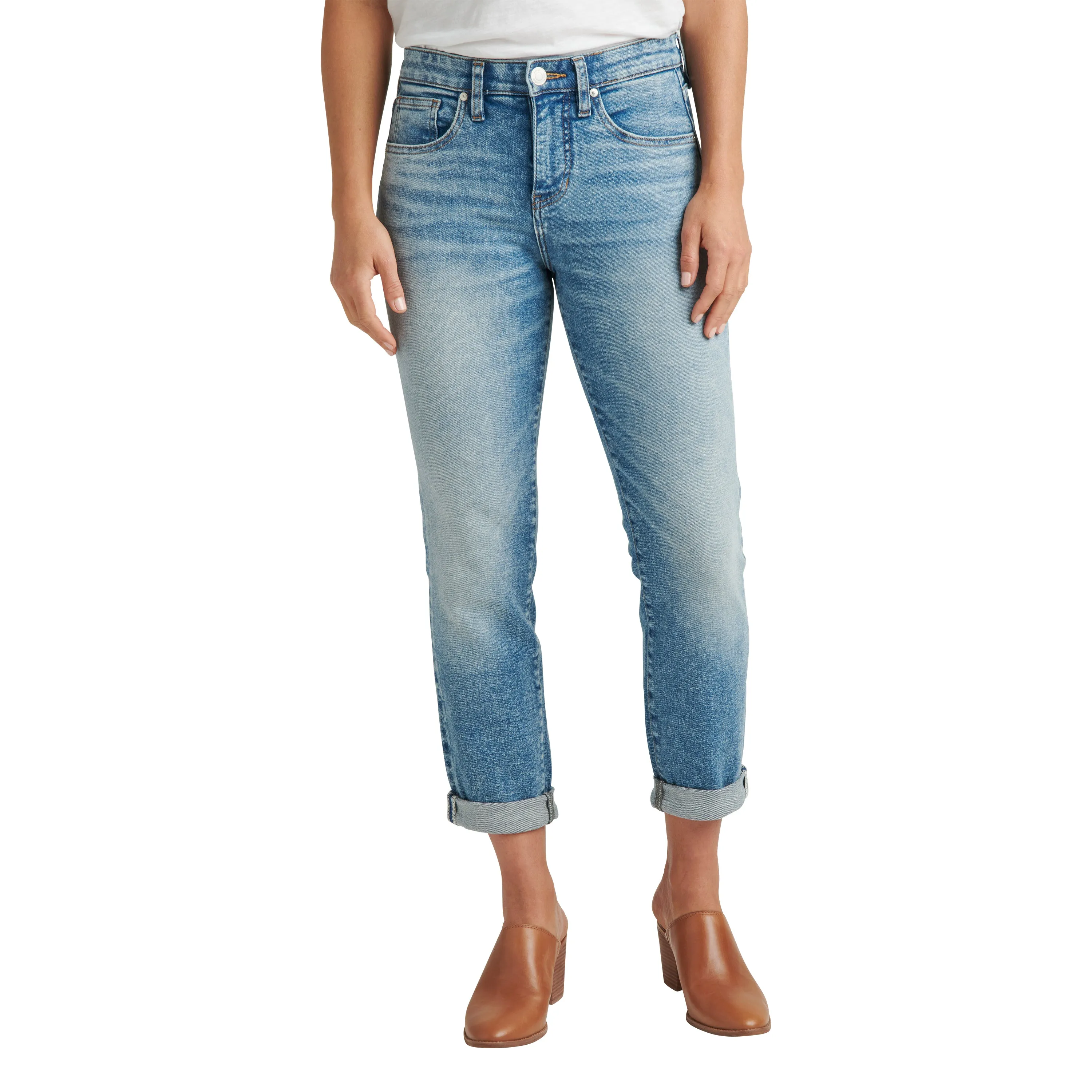 Carter Mid Rise Girlfriend Jeans Petite sold by Jag Jeans product image thumbnail 2
