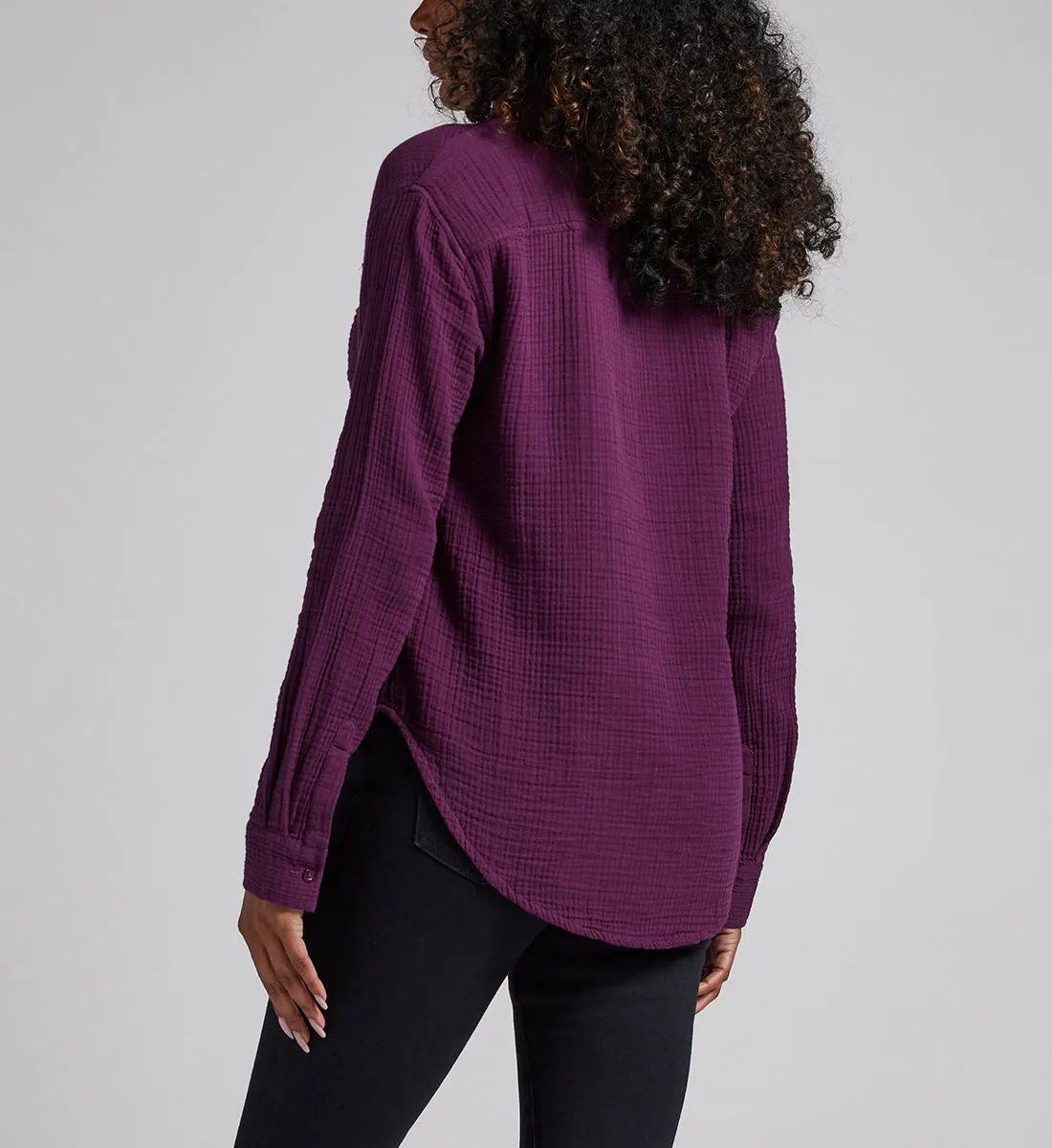 Textured Long-Sleeve Tunic sold by Jag Jeans product image thumbnail 3