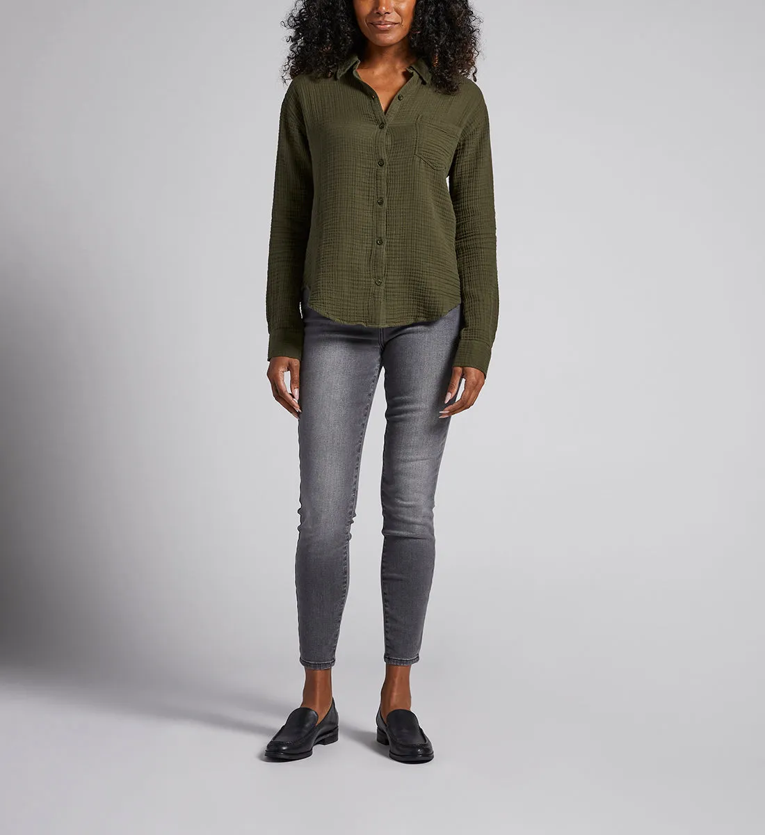 Textured Long-Sleeve Tunic sold by Jag Jeans product image thumbnail 4