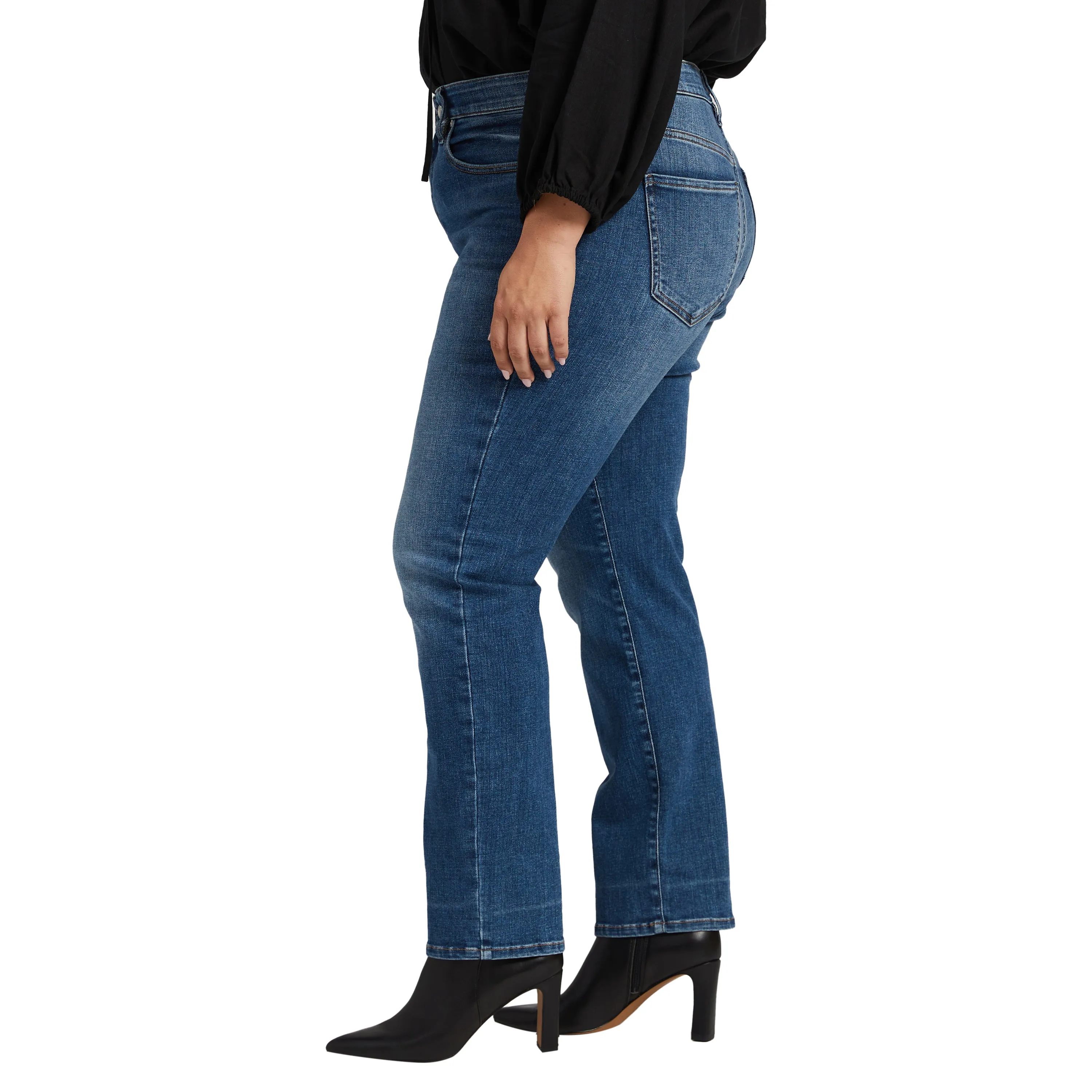 Stella 30" High Rise Straight Leg Jeans Plus Size sold by Jag Jeans product image thumbnail 3