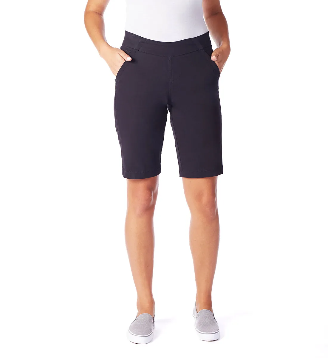 Gracie Mid Rise Bermuda Pull-On Short sold by Jag Jeans