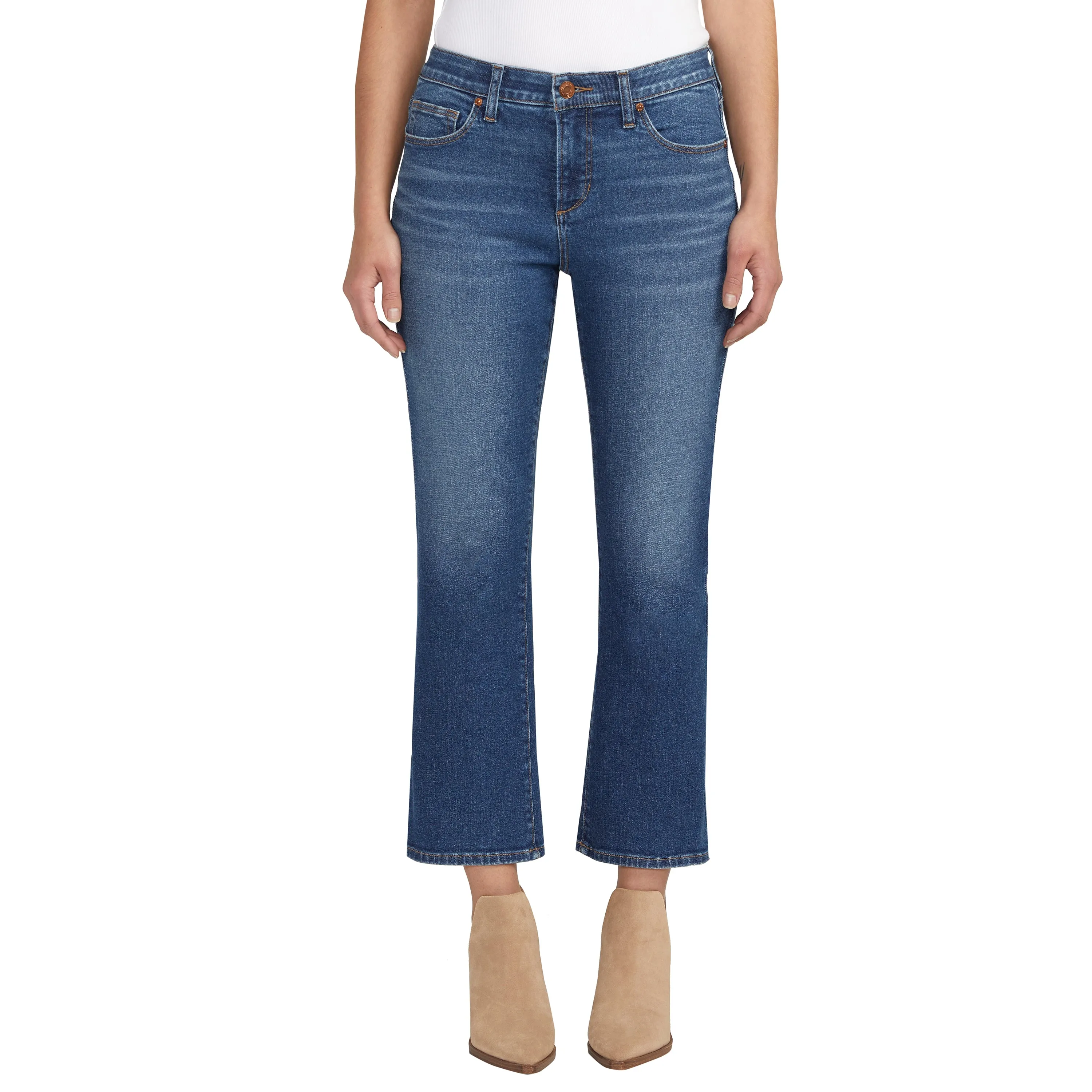 Eloise Mid Rise Cropped Bootcut Jeans sold by Jag Jeans