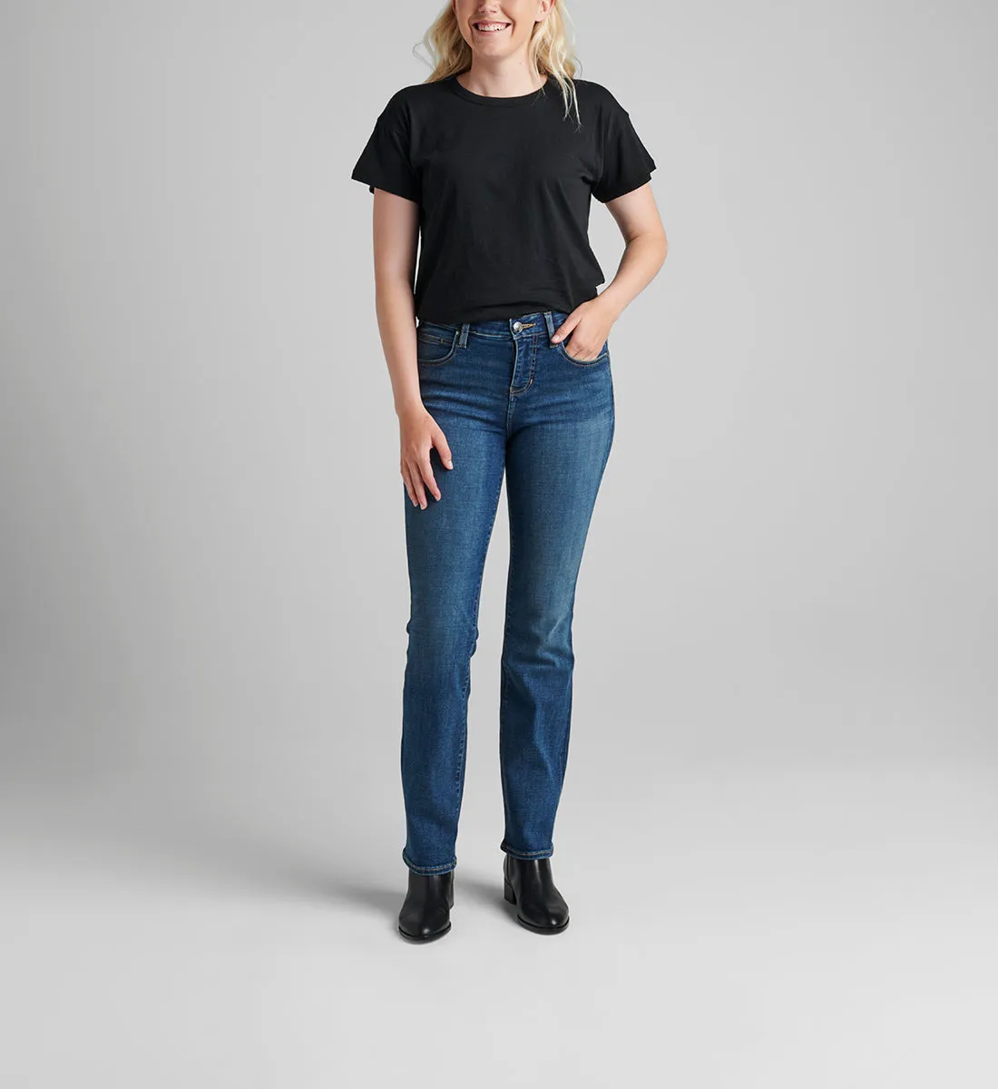 Eloise Mid Rise Bootcut Jeans Petite sold by Jag Jeans
