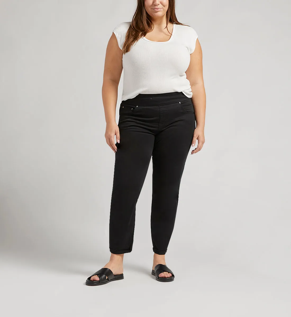 Amelia Mid Rise Slim Ankle Pants Plus Size sold by Jag Jeans