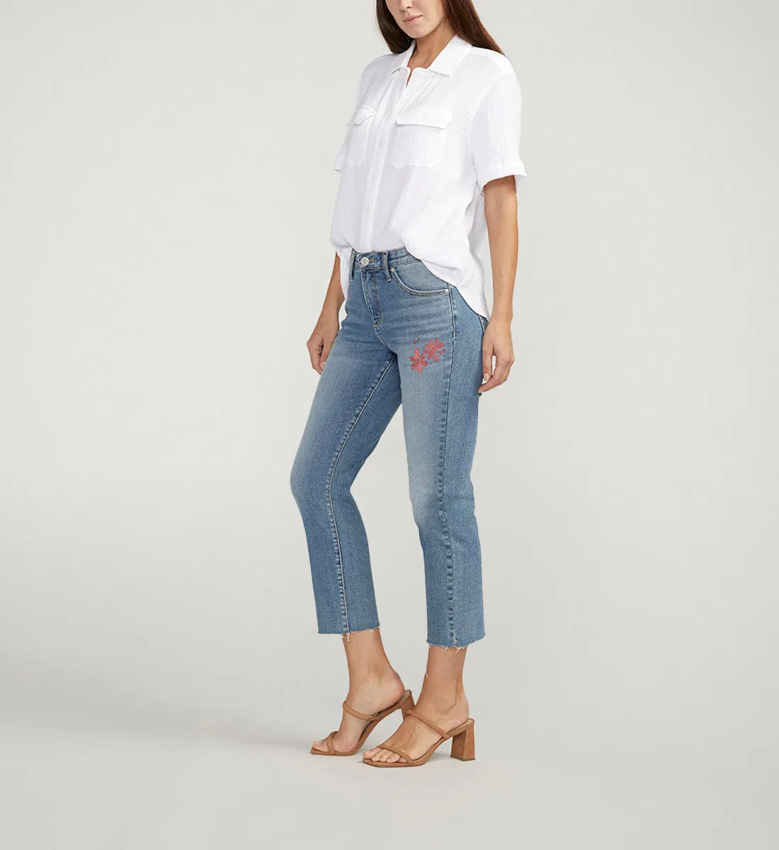 Ruby Mid Rise Straight Cropped Jeans sold by Jag Jeans product image thumbnail 3
