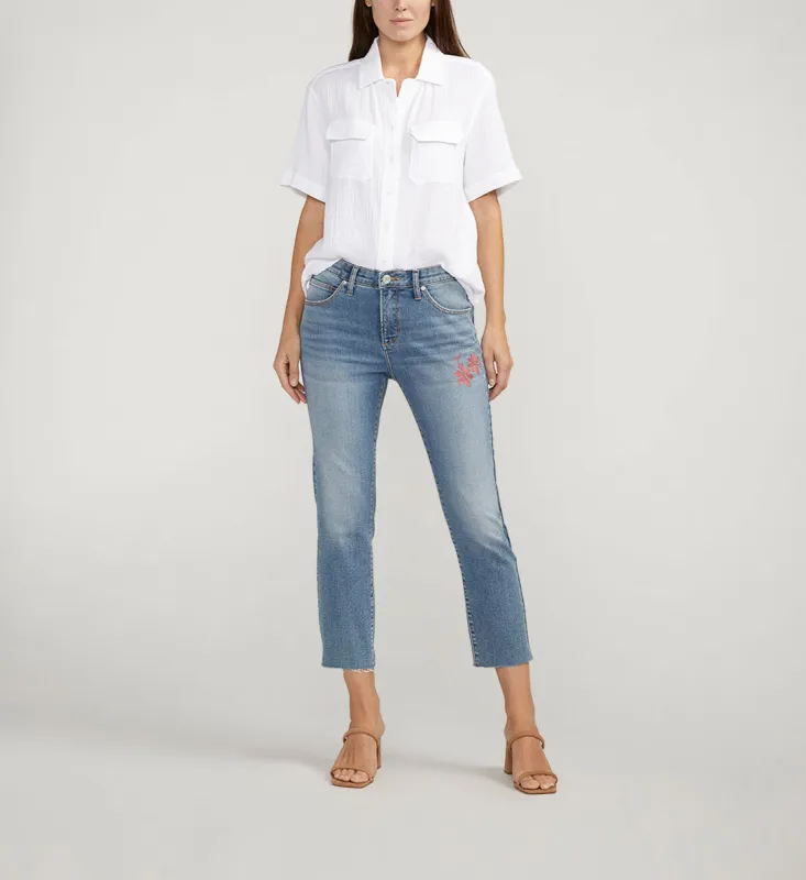 Ruby Mid Rise Straight Cropped Jeans sold by Jag Jeans