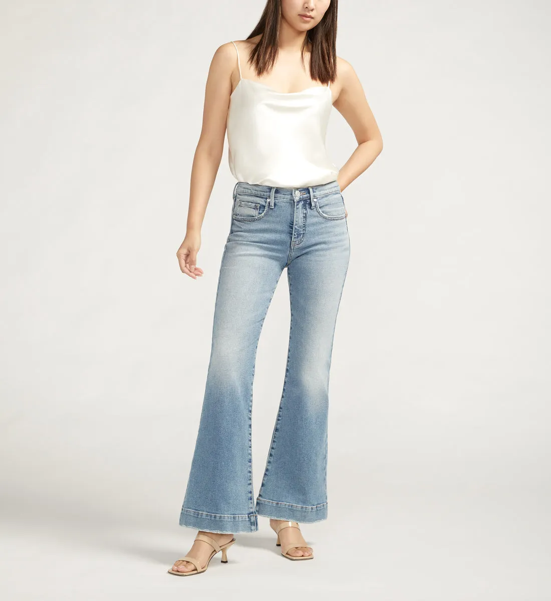 Kait Mid Rise Flare Leg Jeans sold by Jag Jeans