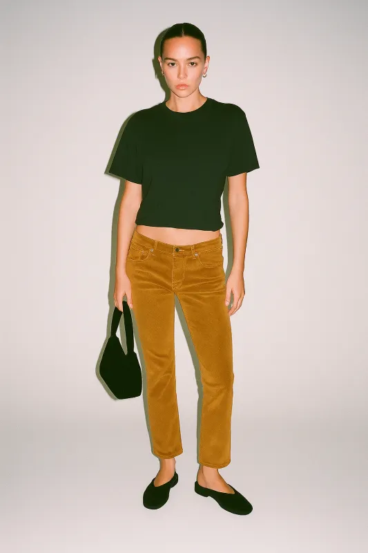 Cassie Mid Rise Slim Straight Leg Pants Toffee Brown sold by Jag Jeans