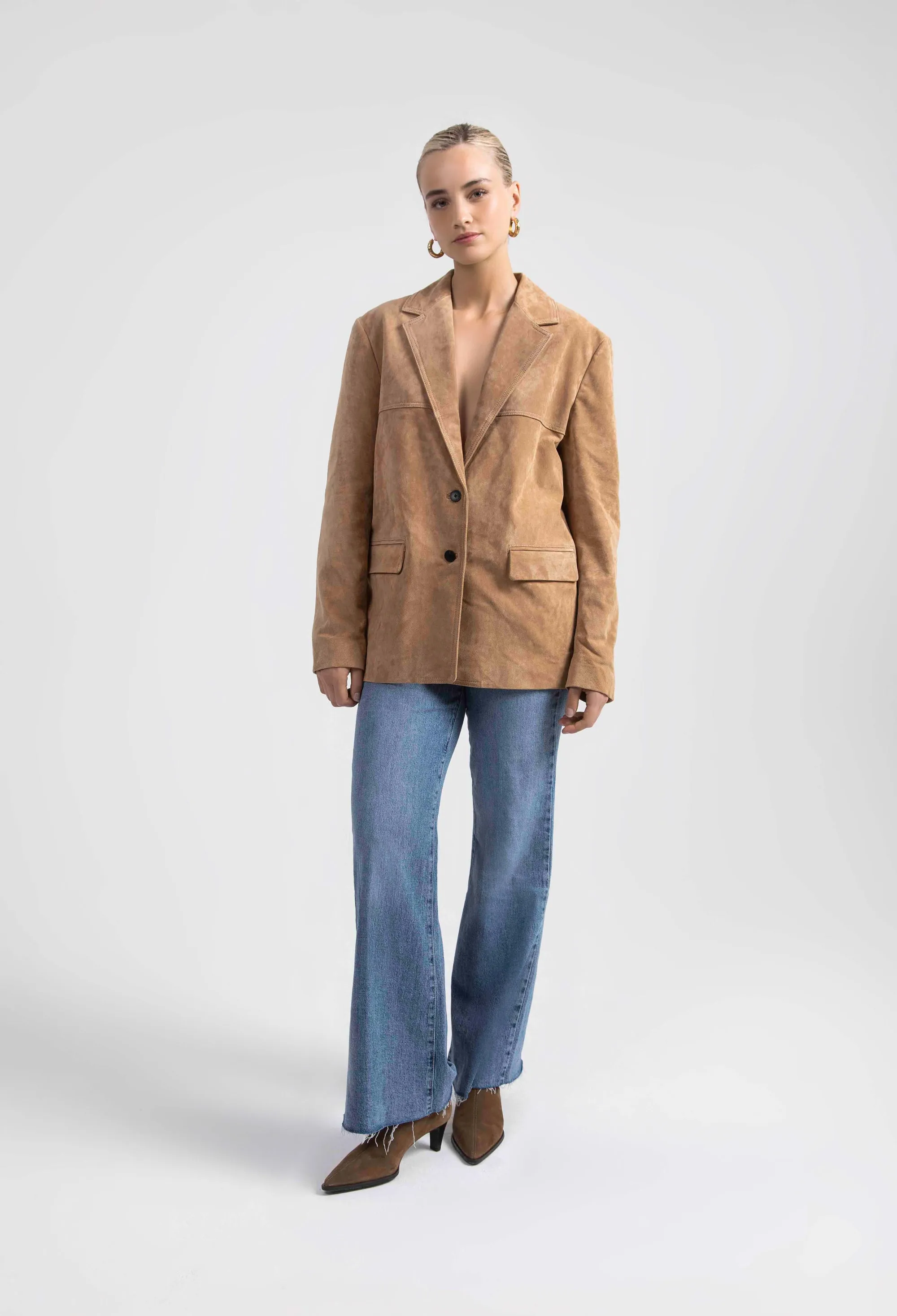 70s High Rise Wide Leg Jeans Seine Blue sold by Jag Jeans product image thumbnail 4