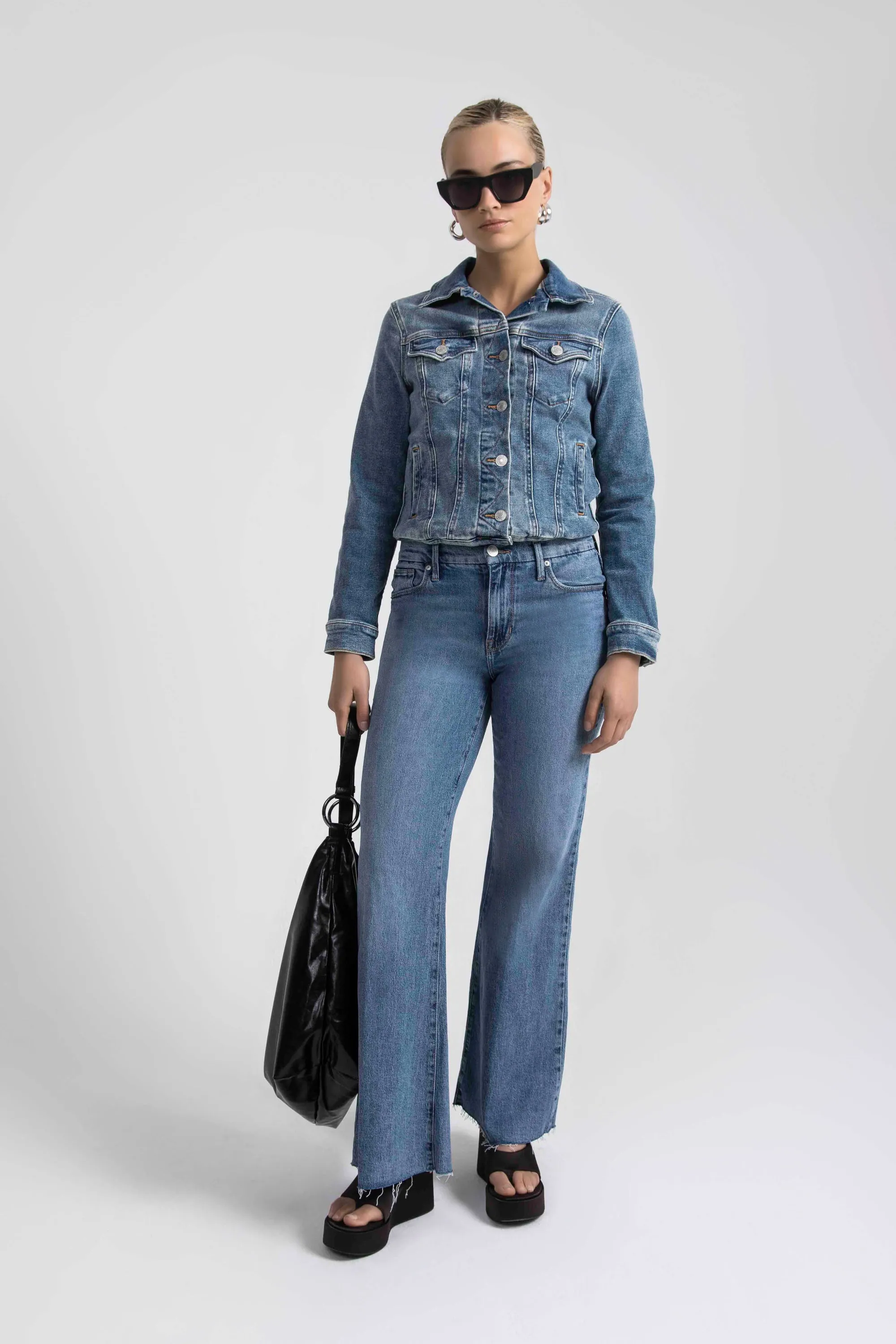 70s High Rise Wide Leg Jeans Seine Blue sold by Jag Jeans product image thumbnail 3
