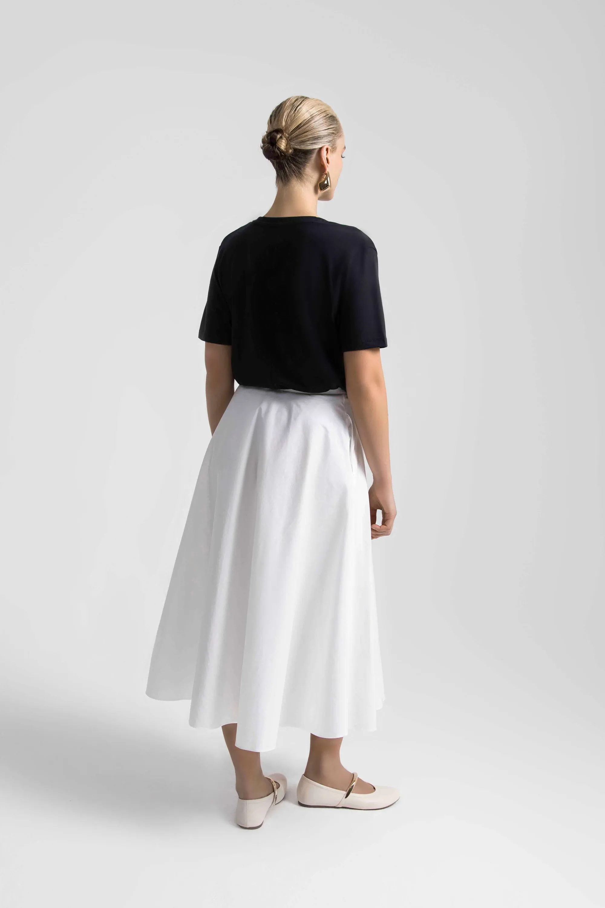Drapey Luxe V-Neck Tee Black sold by Jag Jeans product image thumbnail 5