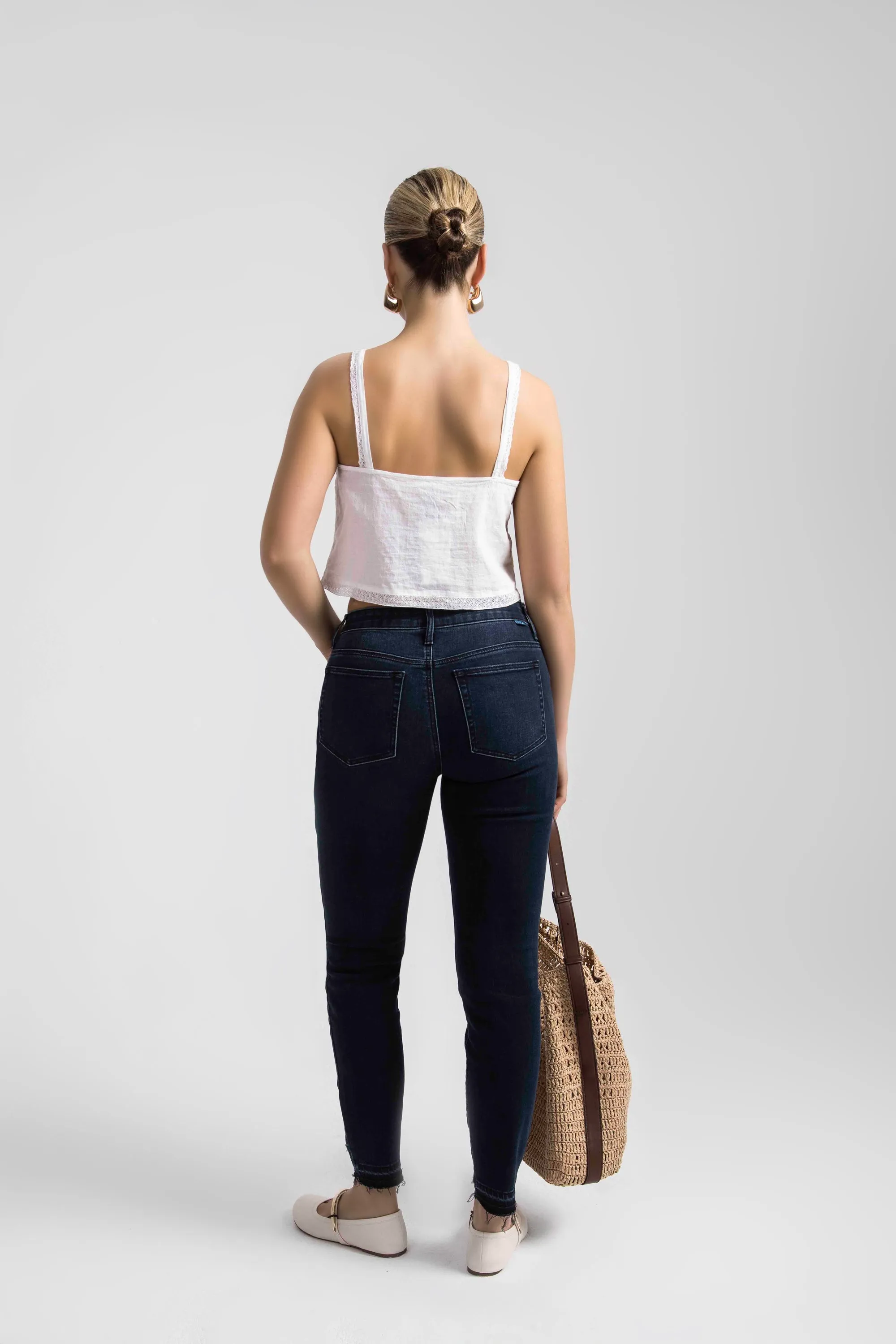 Cecilia Mid Rise Skinny Jeans Bastille Blue sold by Jag Jeans product image thumbnail 5