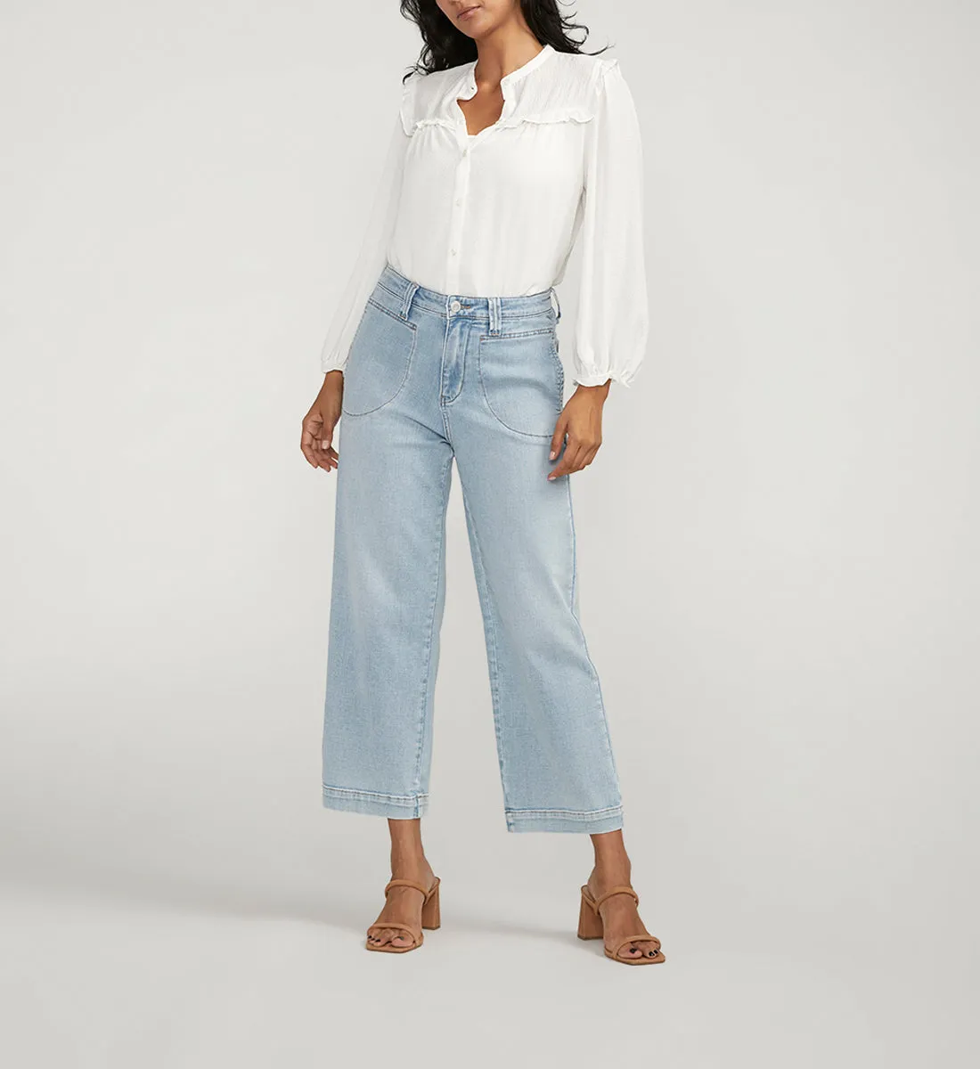 Sophia High Rise Wide Leg Cropped Jeans sold by Jag Jeans