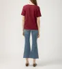 Drapey Luxe V-Neck Tee Windsor Wine sold by Jag Jeans