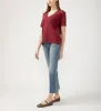 Drapey Luxe V-Neck Tee Windsor Wine sold by Jag Jeans