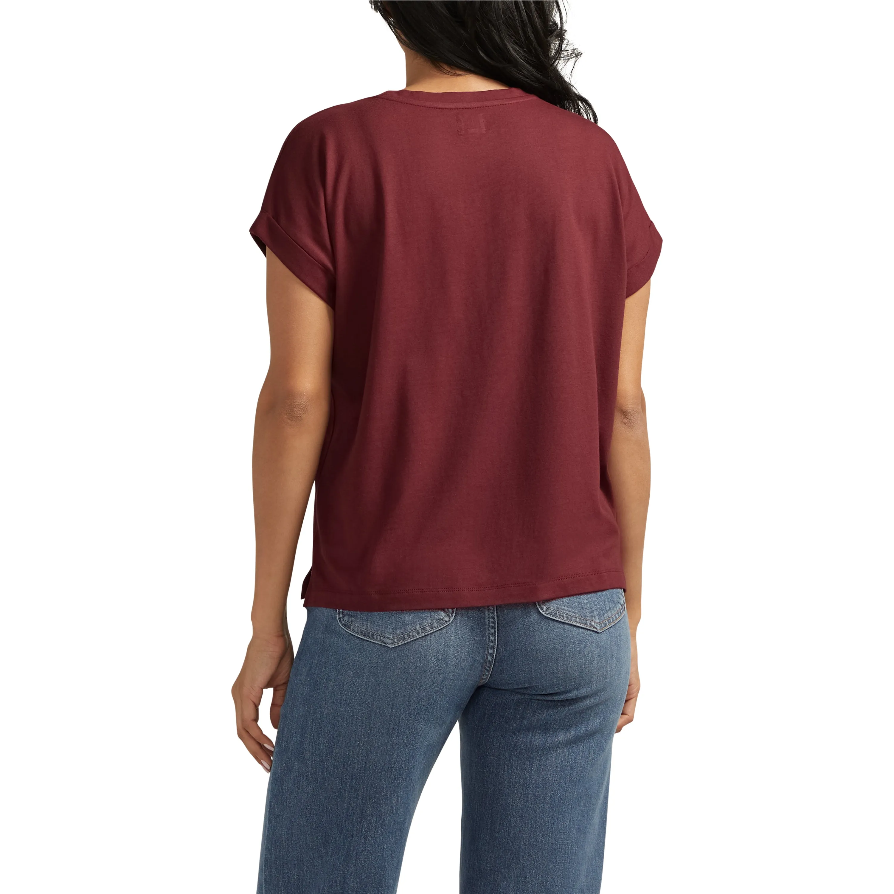 Drapey Luxe Tee Windsor Wine sold by Jag Jeans product image thumbnail 2