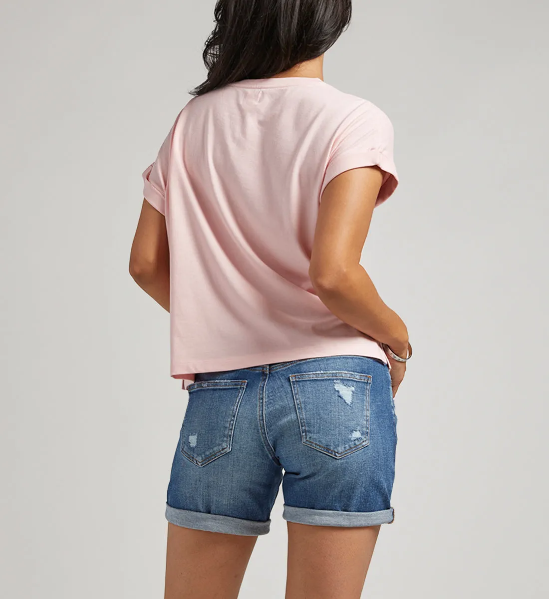 Drapey Luxe Tee Pink sold by Jag Jeans product image thumbnail 4