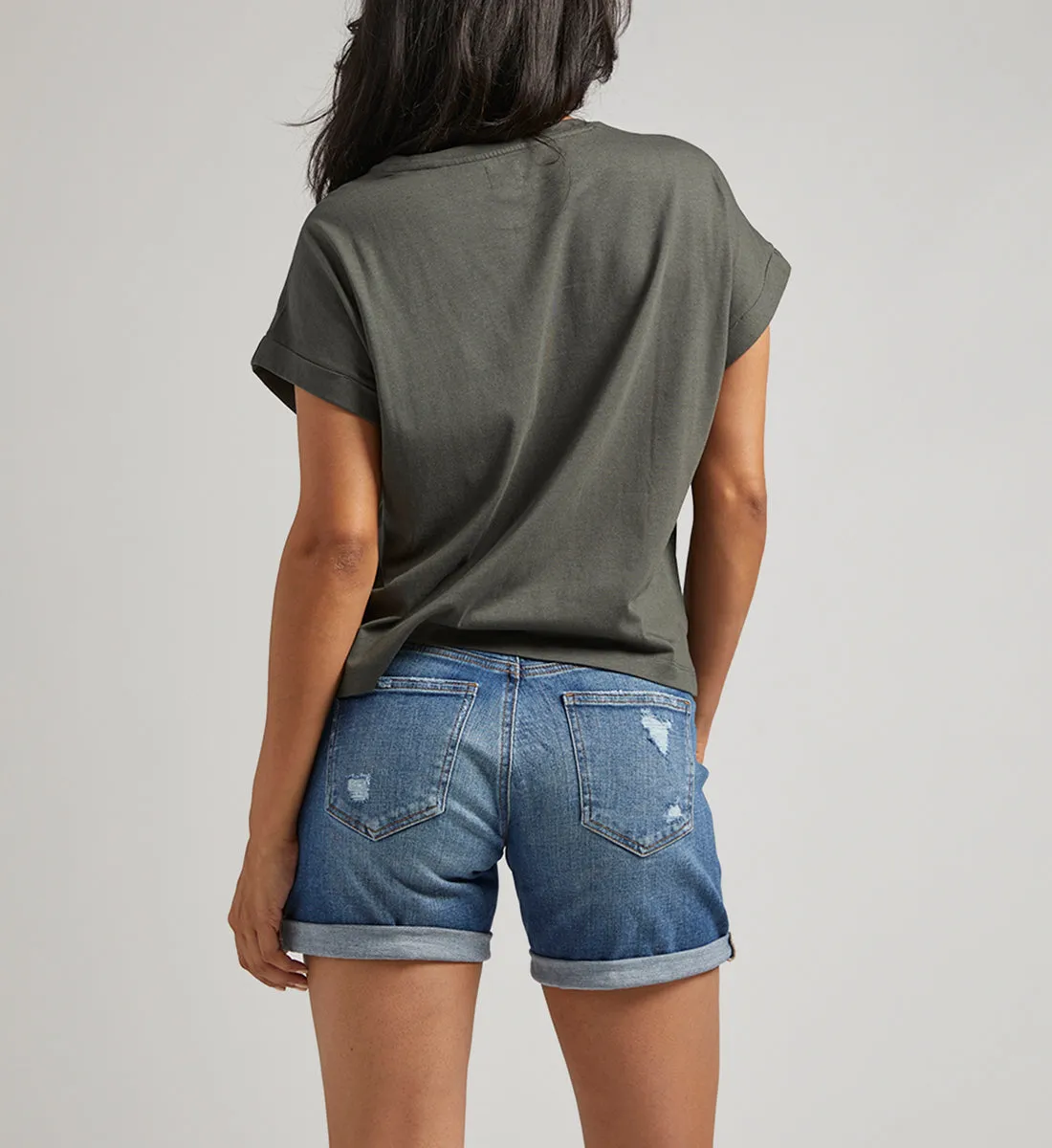 Drapey Luxe Tee Olive sold by Jag Jeans product image thumbnail 3
