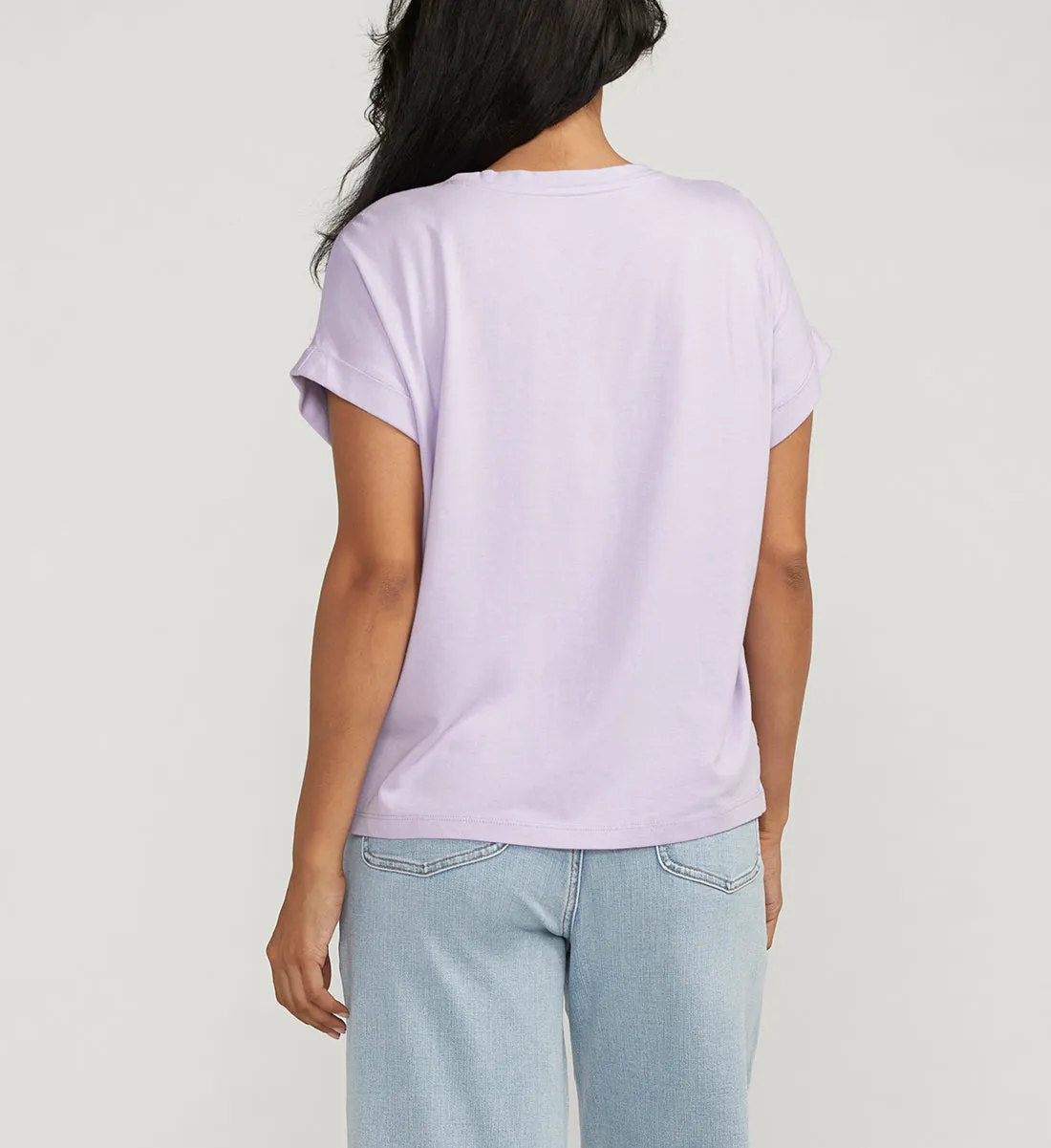 Drapey Luxe Tee Lavender sold by Jag Jeans product image thumbnail 2