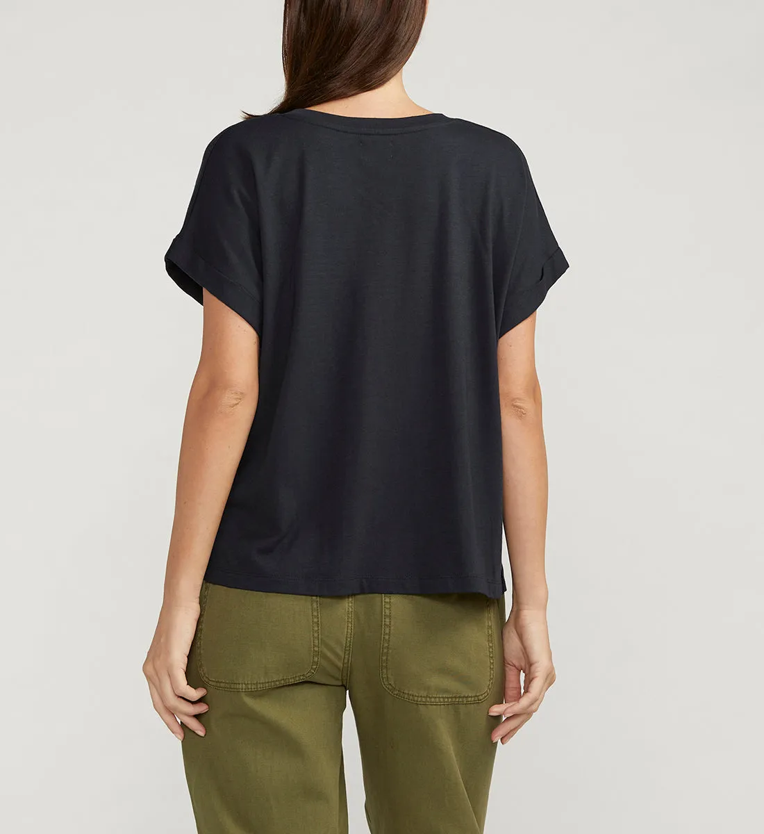 Drapey Luxe Tee Black sold by Jag Jeans product image thumbnail 2