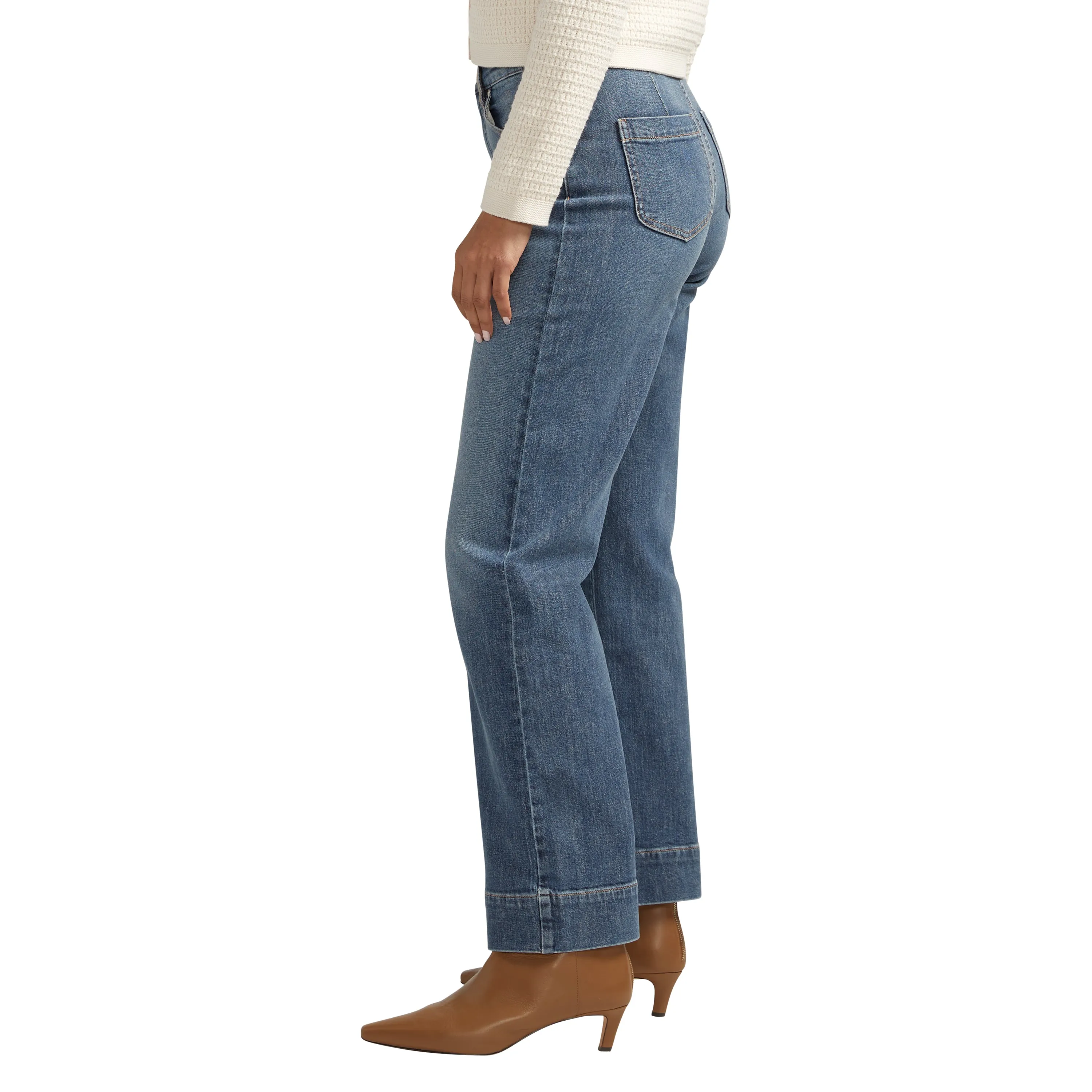 Sophia High Rise Wide Leg Jeans Eiffel Blue sold by Jag Jeans product image thumbnail 3