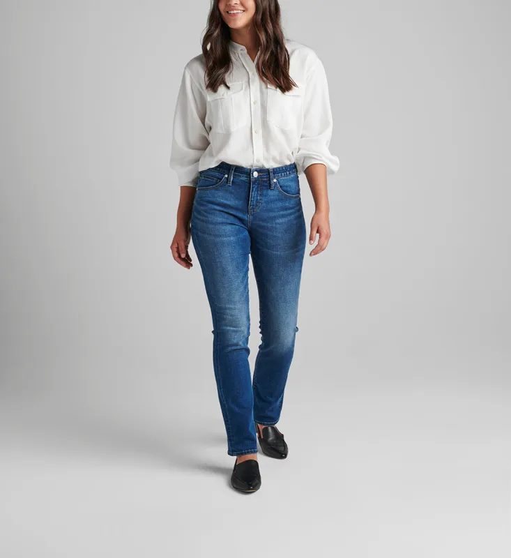 Ruby Mid Rise Straight Leg Jeans Thorne Blue sold by Jag Jeans