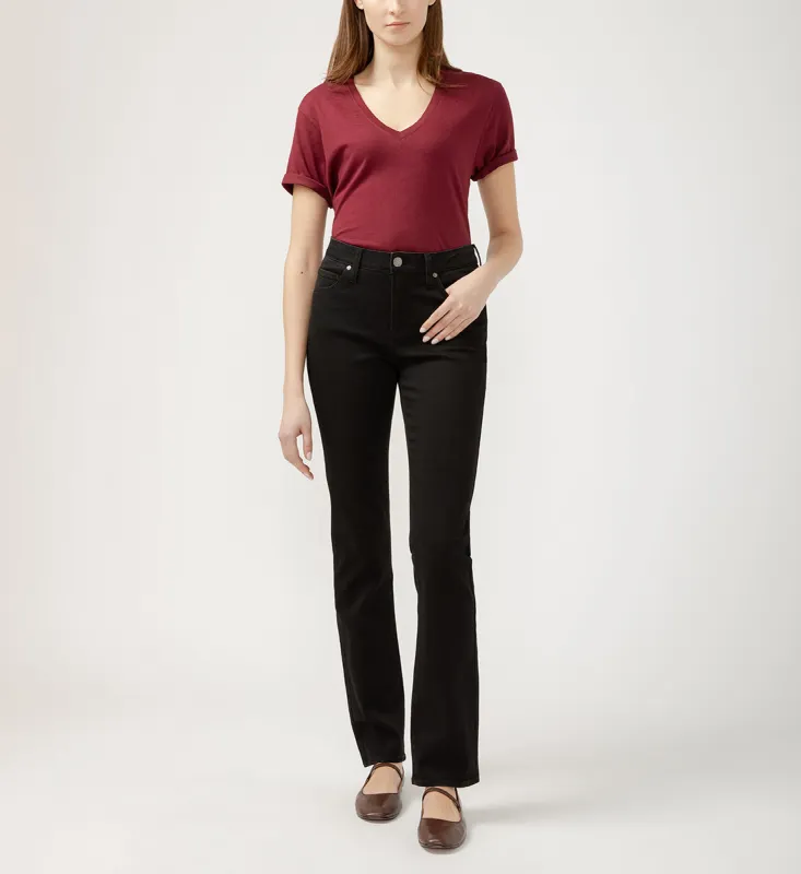 Ruby Mid Rise Straight Leg Jeans Black sold by Jag Jeans