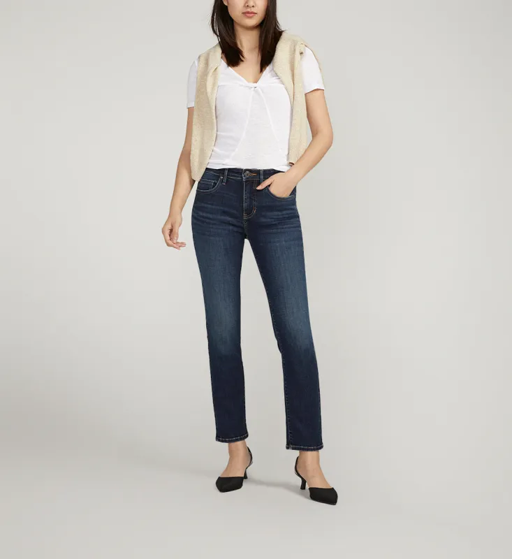 Cassie Mid Rise Slim Straight Leg Jeans Brisk Blue sold by Jag Jeans