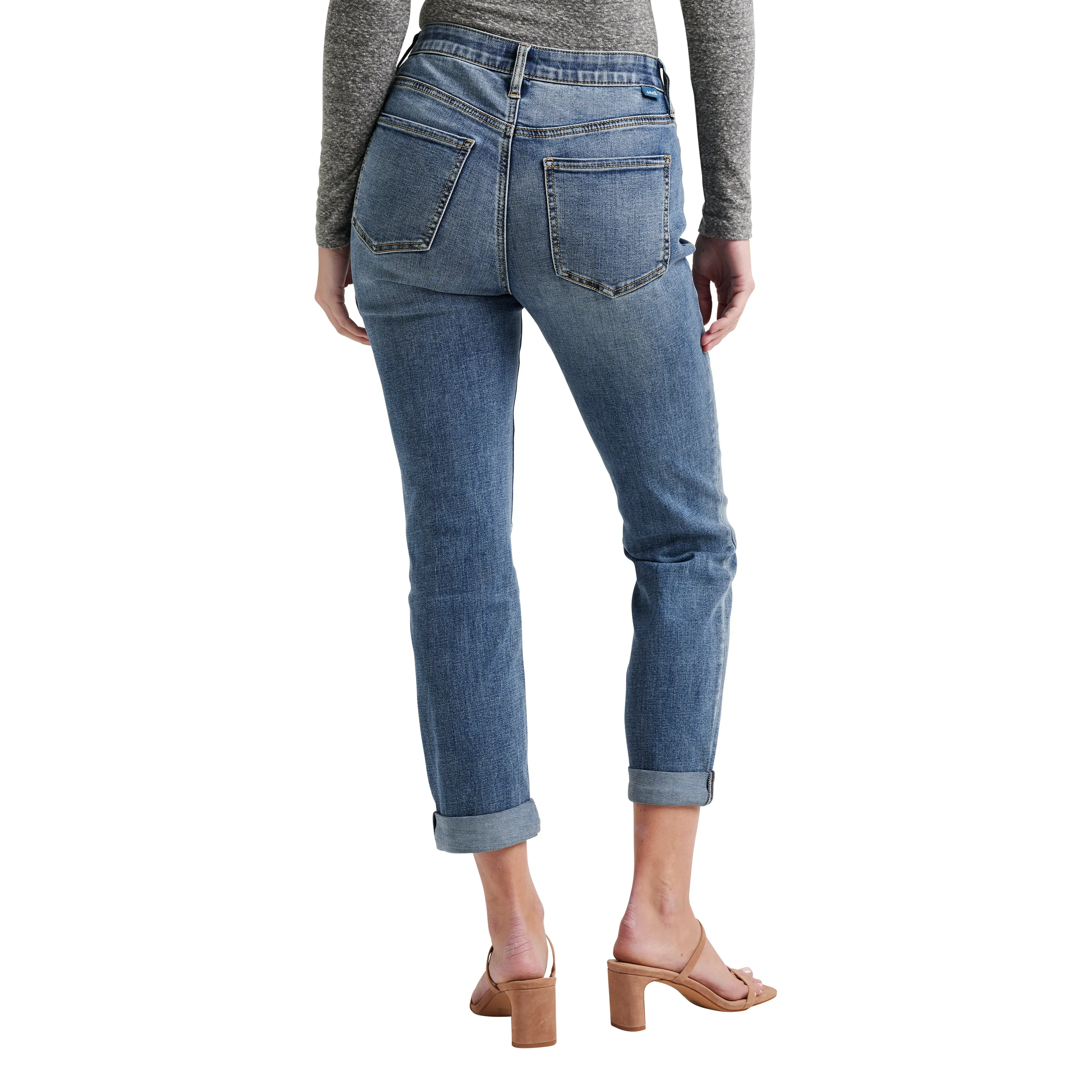Carter Mid Rise Girlfriend Jeans Mid Vintage sold by Jag Jeans product image thumbnail 2