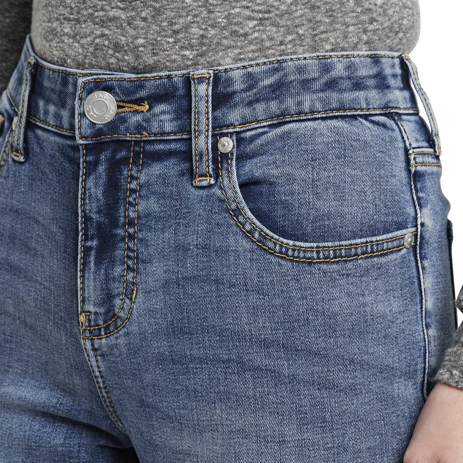 Carter Mid Rise Girlfriend Jeans Mid Vintage sold by Jag Jeans product image thumbnail 5