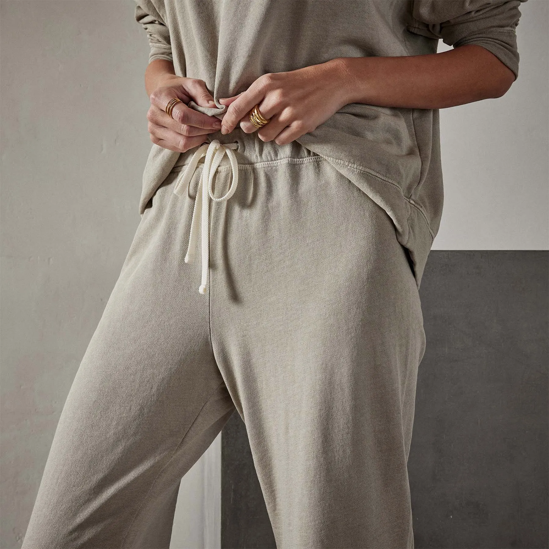 Vintage French Terry Cutoff Sweatpant - String Pigment sold by James Perse product image thumbnail 2