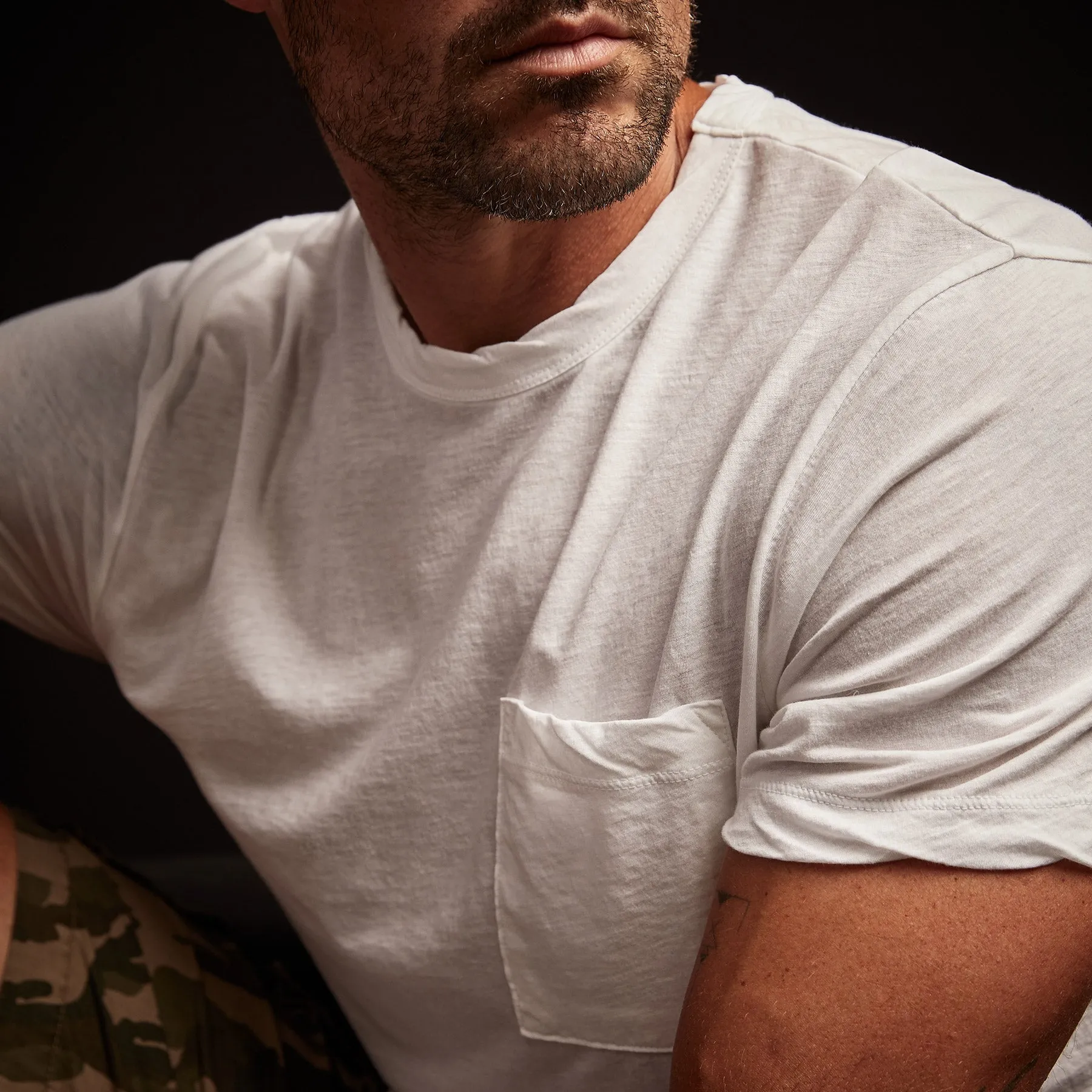 High Twist Recycled Jersey Pocket Tee - White sold by James Perse product image thumbnail 4