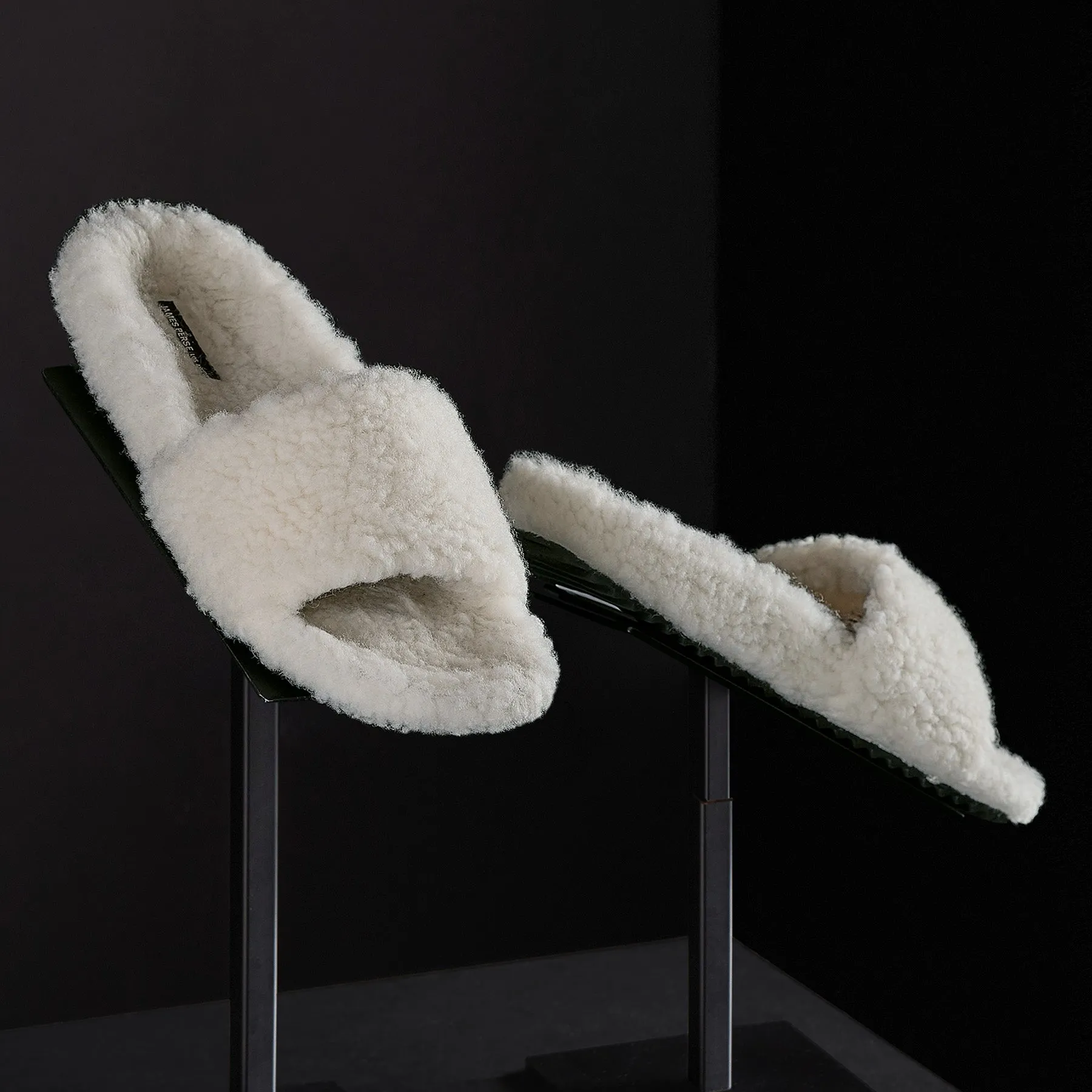 Women's Simple Strap Shearling Slide - Ivory sold by James Perse product image thumbnail 2