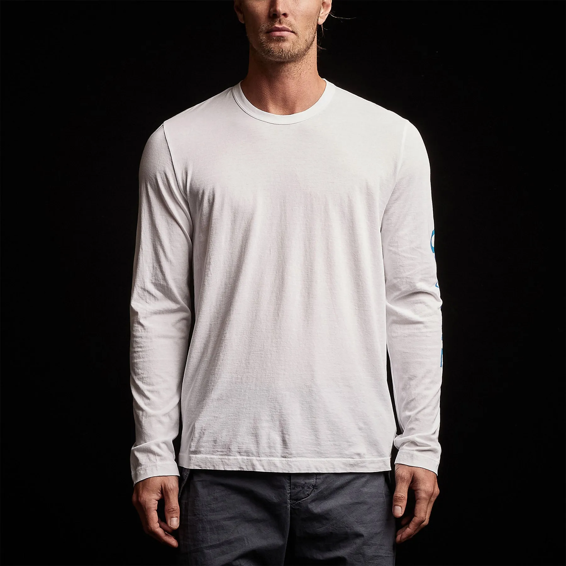Long Sleeve Crew Neck - White sold by James Perse product image thumbnail 4