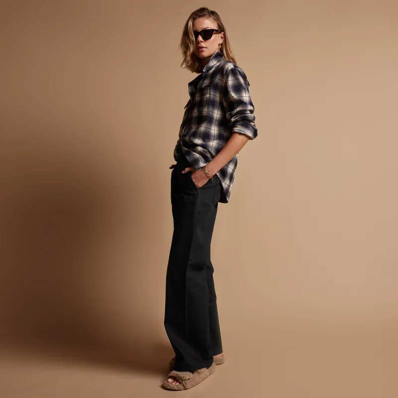 Plaid Flannel Shirt - Midnight sold by James Perse