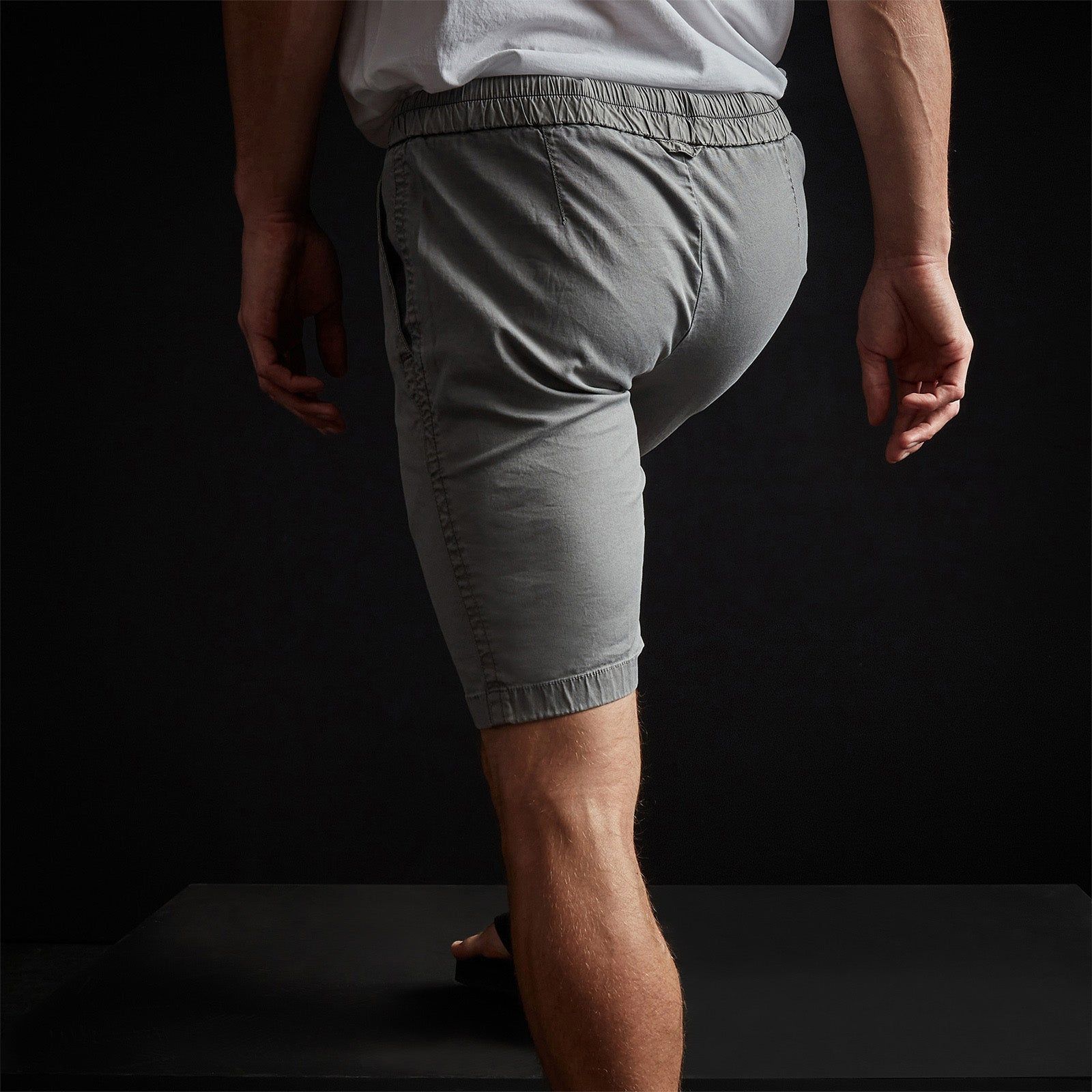 Stretch Canvas Work Short - Silver Grey Pigment sold by James Perse product image thumbnail 3