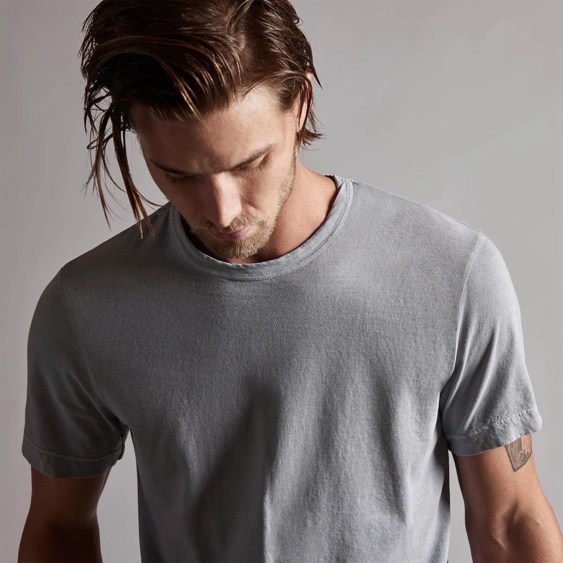 Short Sleeve Crew Neck - Breeze Pigment sold by James Perse product image thumbnail 3