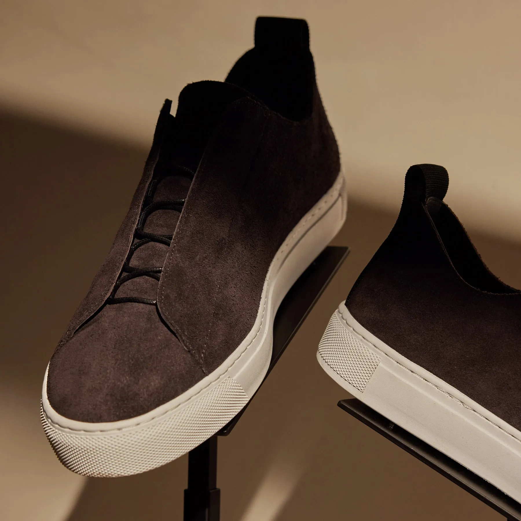 Men's Suede Solstice Sneaker - Cafe sold by James Perse product image thumbnail 2