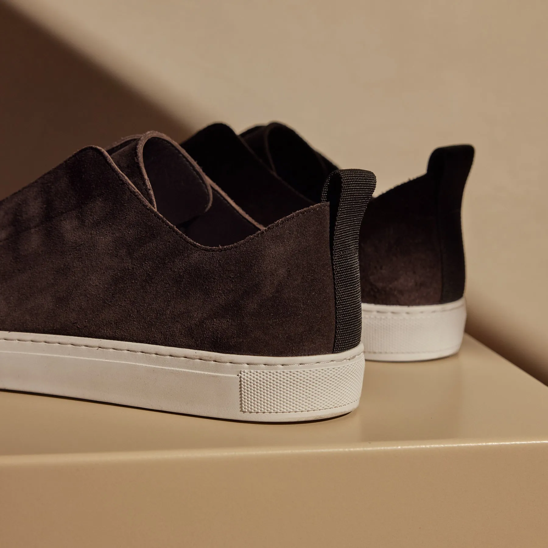 Men's Suede Solstice Sneaker - Cafe sold by James Perse product image thumbnail 3