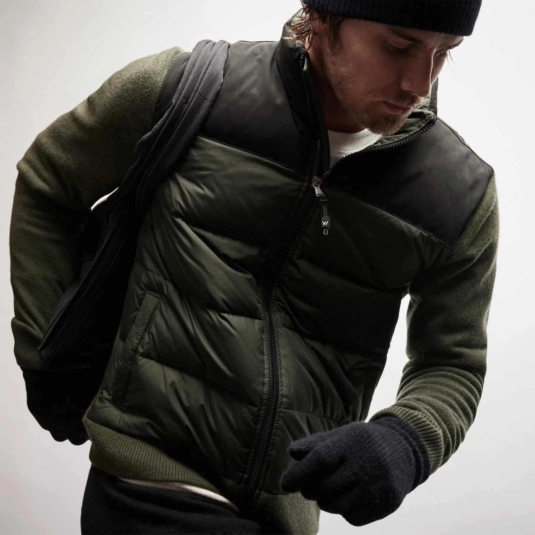 Luxury Down Front Zip Sweater - Sierra sold by James Perse product image thumbnail 4