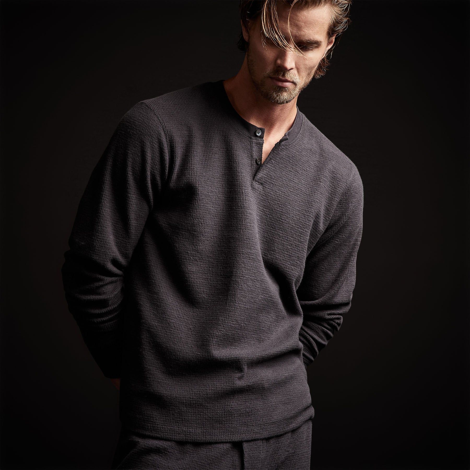 Alpine Thermal Henley - Magma sold by James Perse