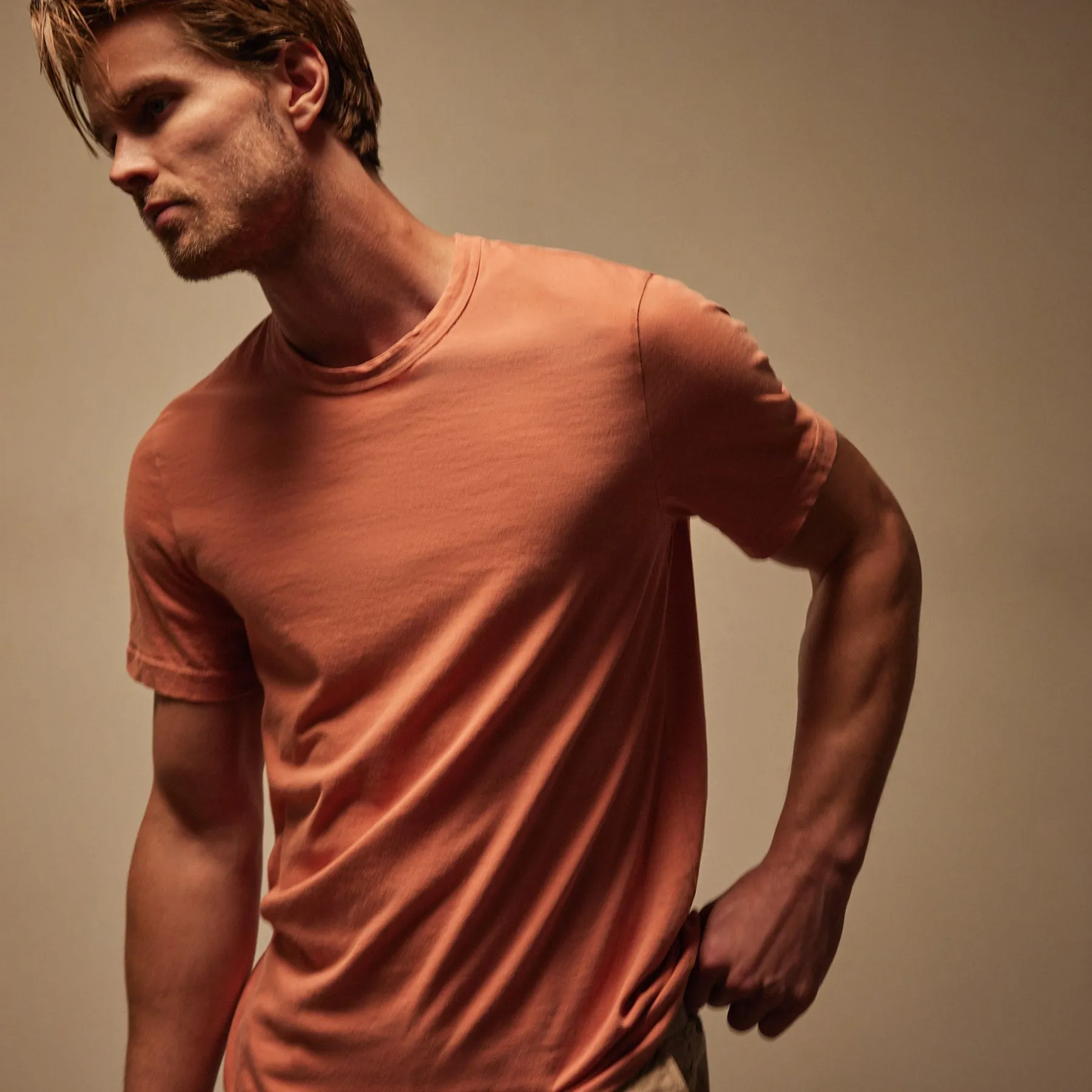 Short Sleeve Crew Neck - Adobe Pigment sold by James Perse product image thumbnail 2