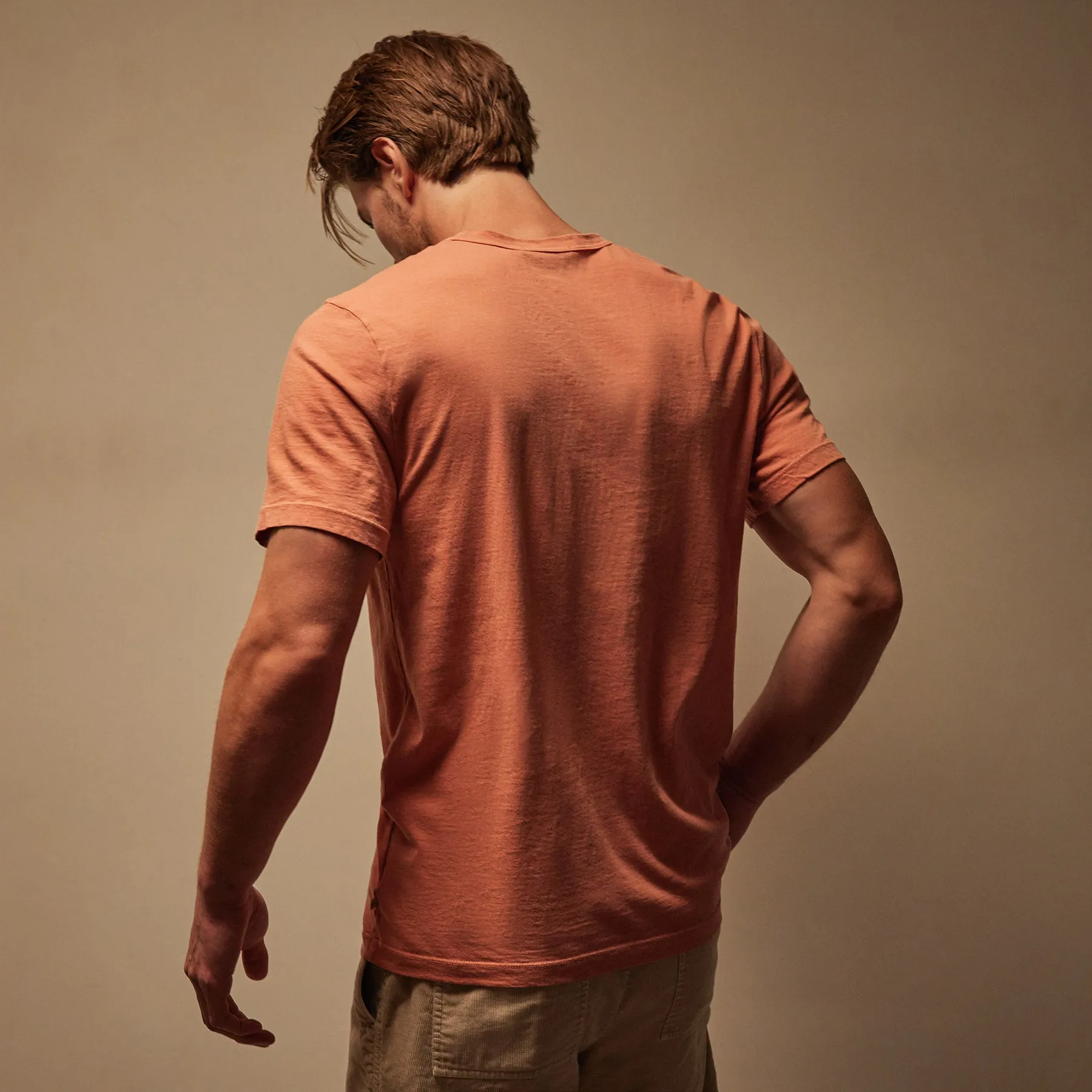 Short Sleeve Crew Neck - Adobe Pigment sold by James Perse product image thumbnail 4