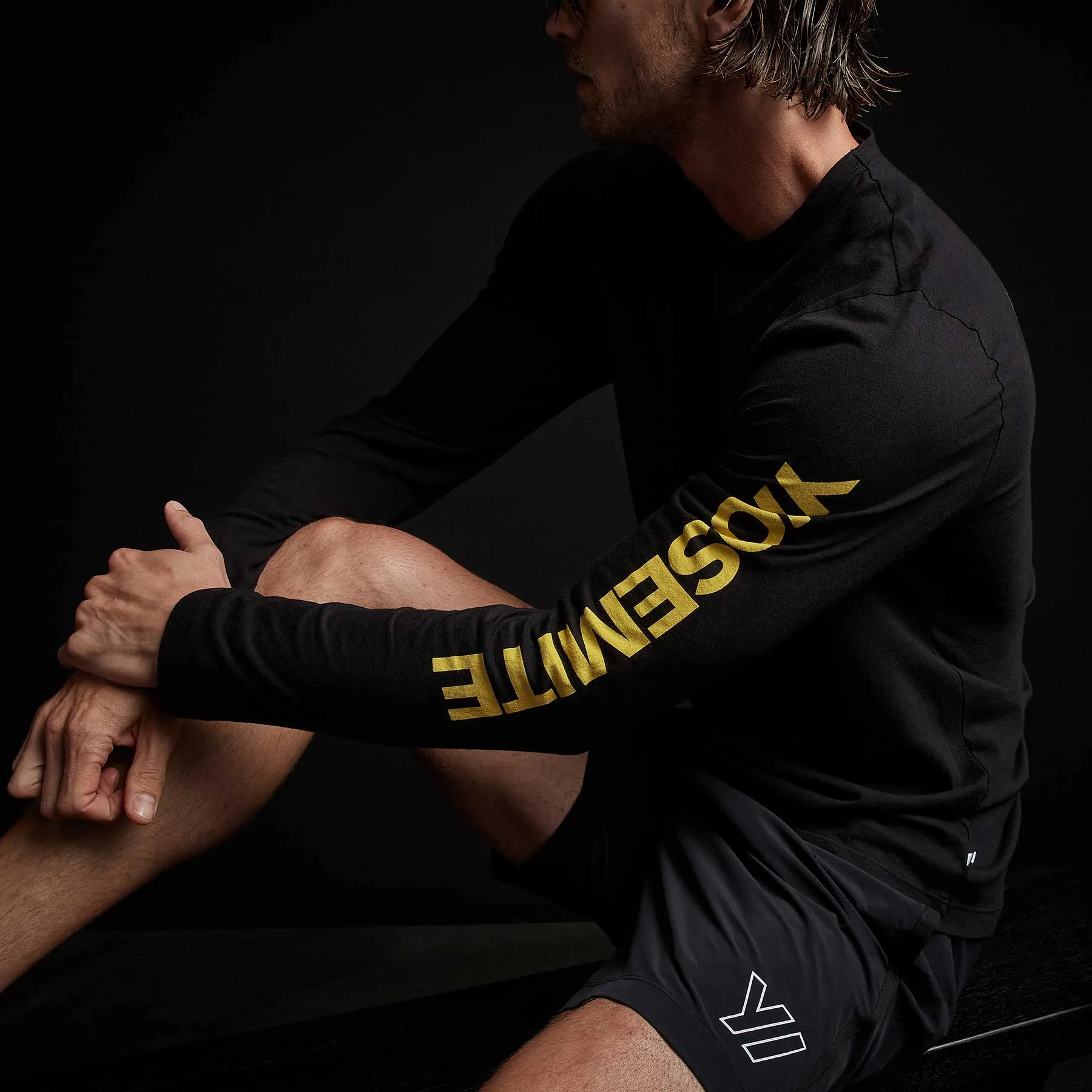 Y/OSEMITE Long Sleeve Crew Neck - Black sold by James Perse product image thumbnail 2