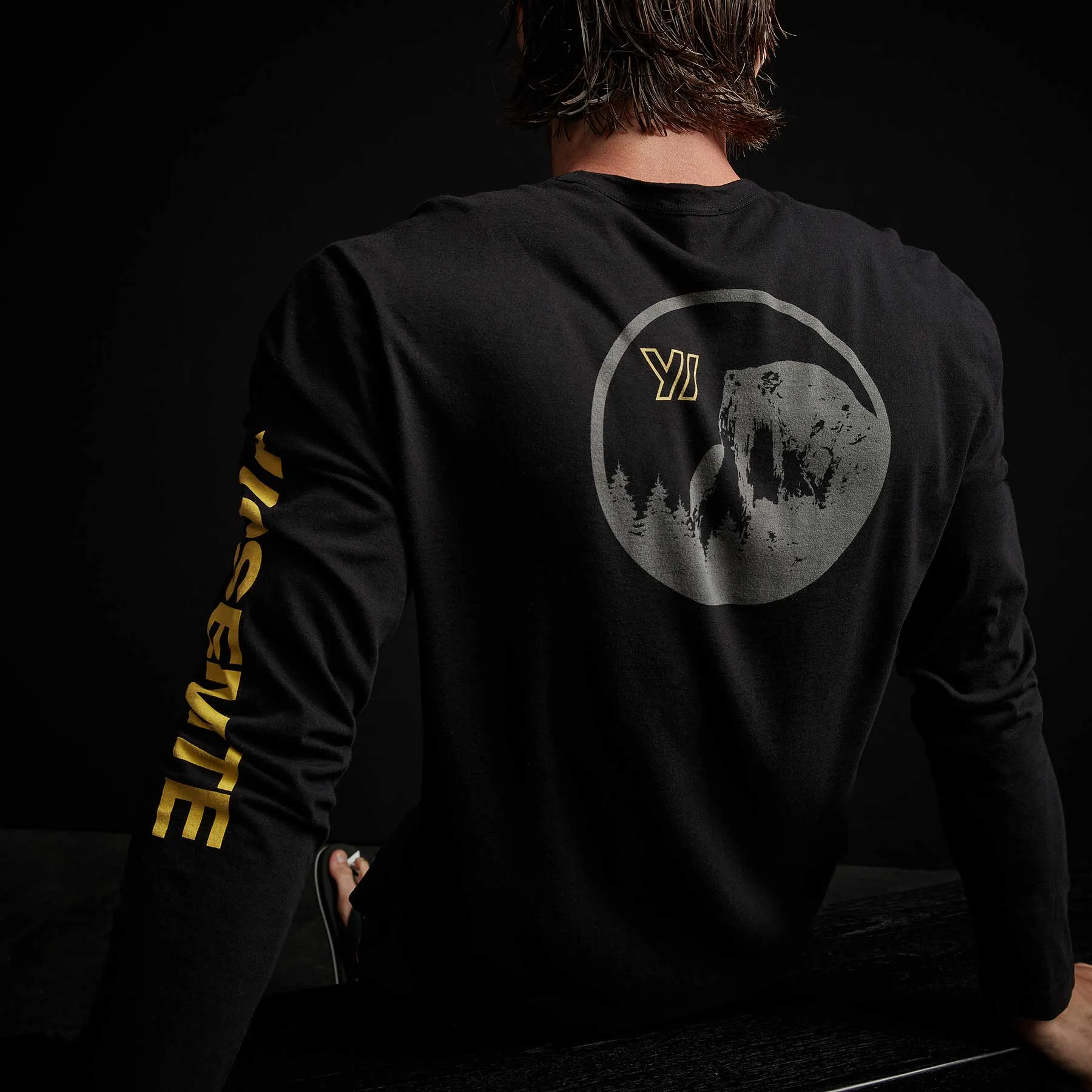 Y/OSEMITE Long Sleeve Crew Neck - Black sold by James Perse