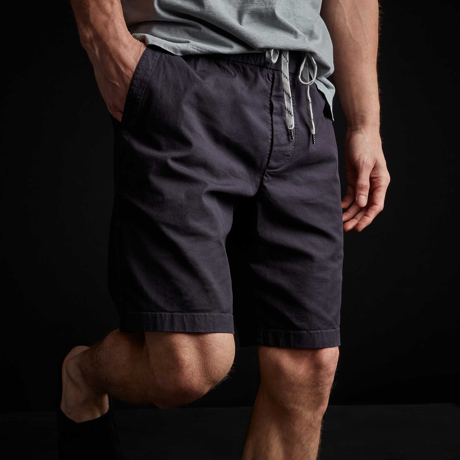Stretch Canvas Work Short - French Navy sold by James Perse product image thumbnail 2