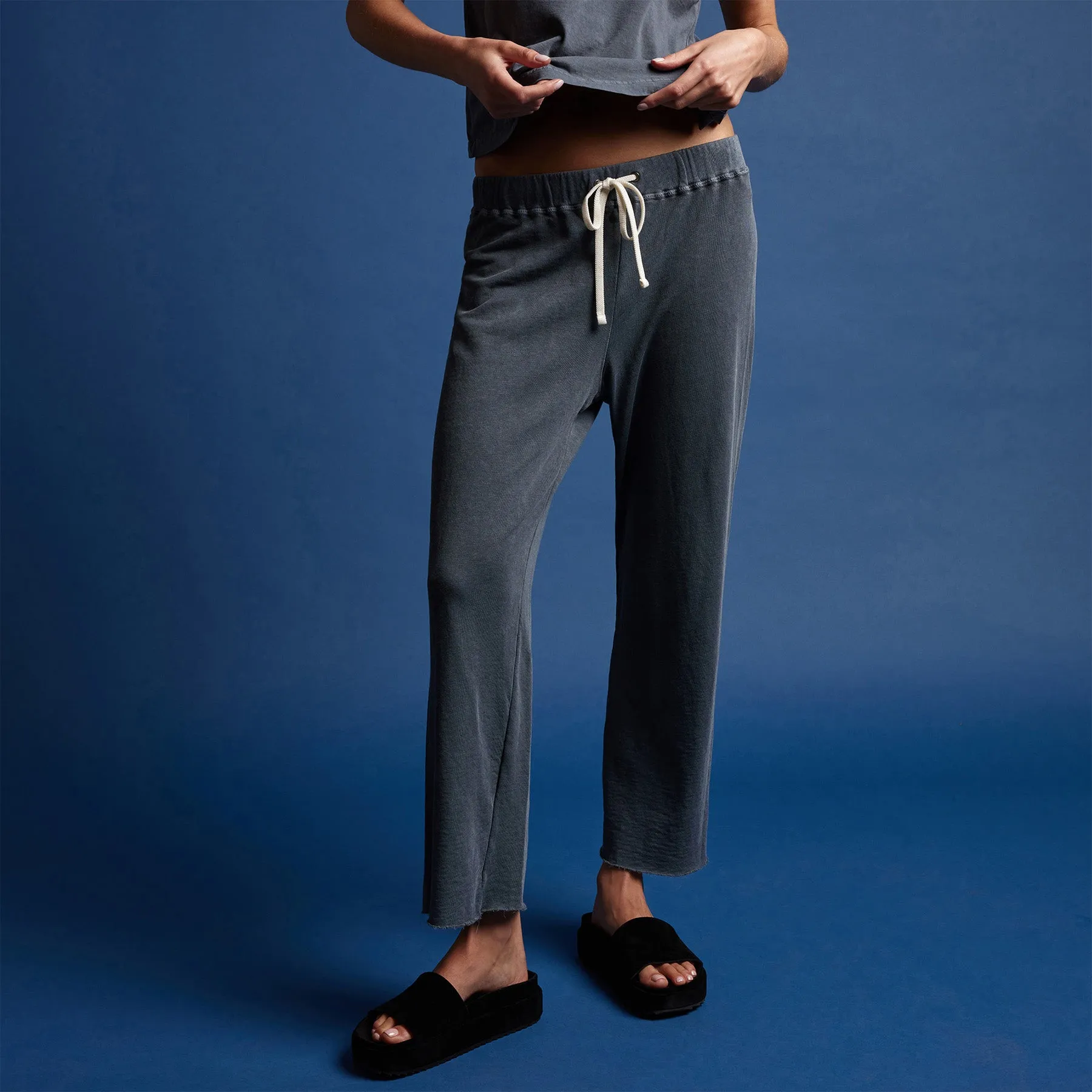 Vintage French Terry Cutoff Sweatpant - Maine Pigment sold by James Perse