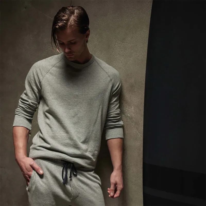 Vintage French Terry Sweatshirt - Heather Grey sold by James Perse